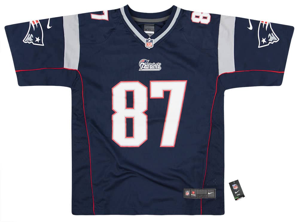 2018 New England Patriots Gronkowski 87 Nike Game Jersey Home Y W Tags