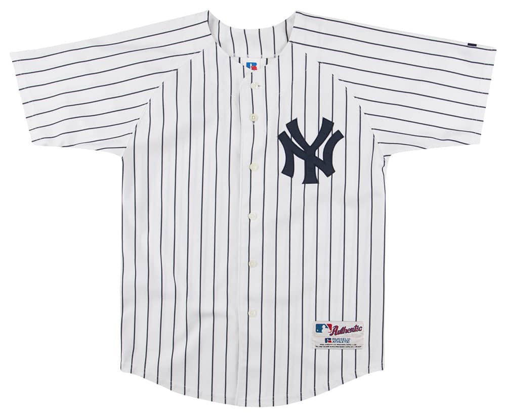 1990s New York Yankees Authentic Russell Athletic Jersey Home Y