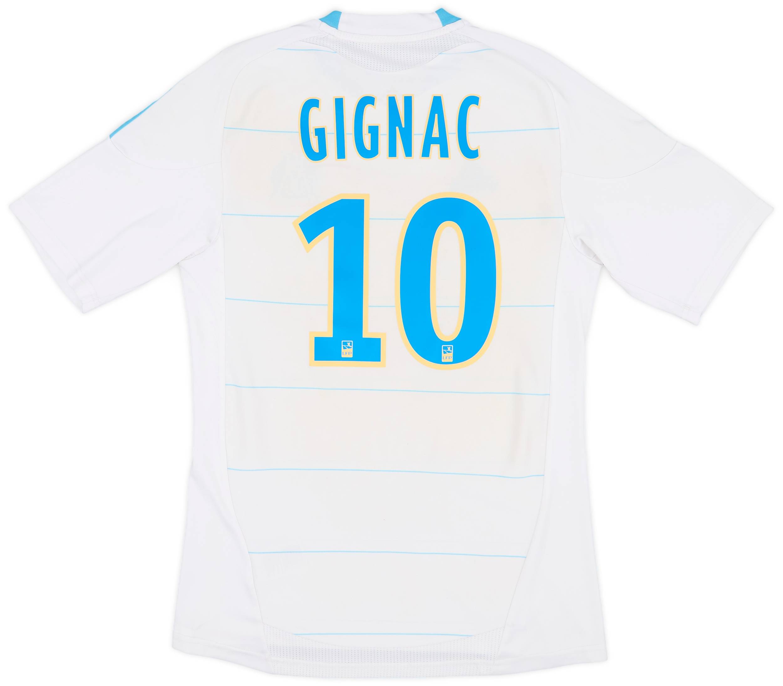 2010-11 Olympique Marseille Home Shirt Gignac #10 - 6/10 - (M)