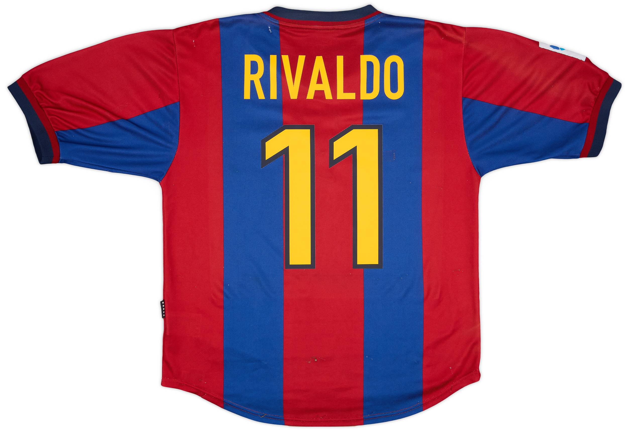 1998-00 Barcelona Home Shirt Rivaldo #11 - 5/10 - (M)