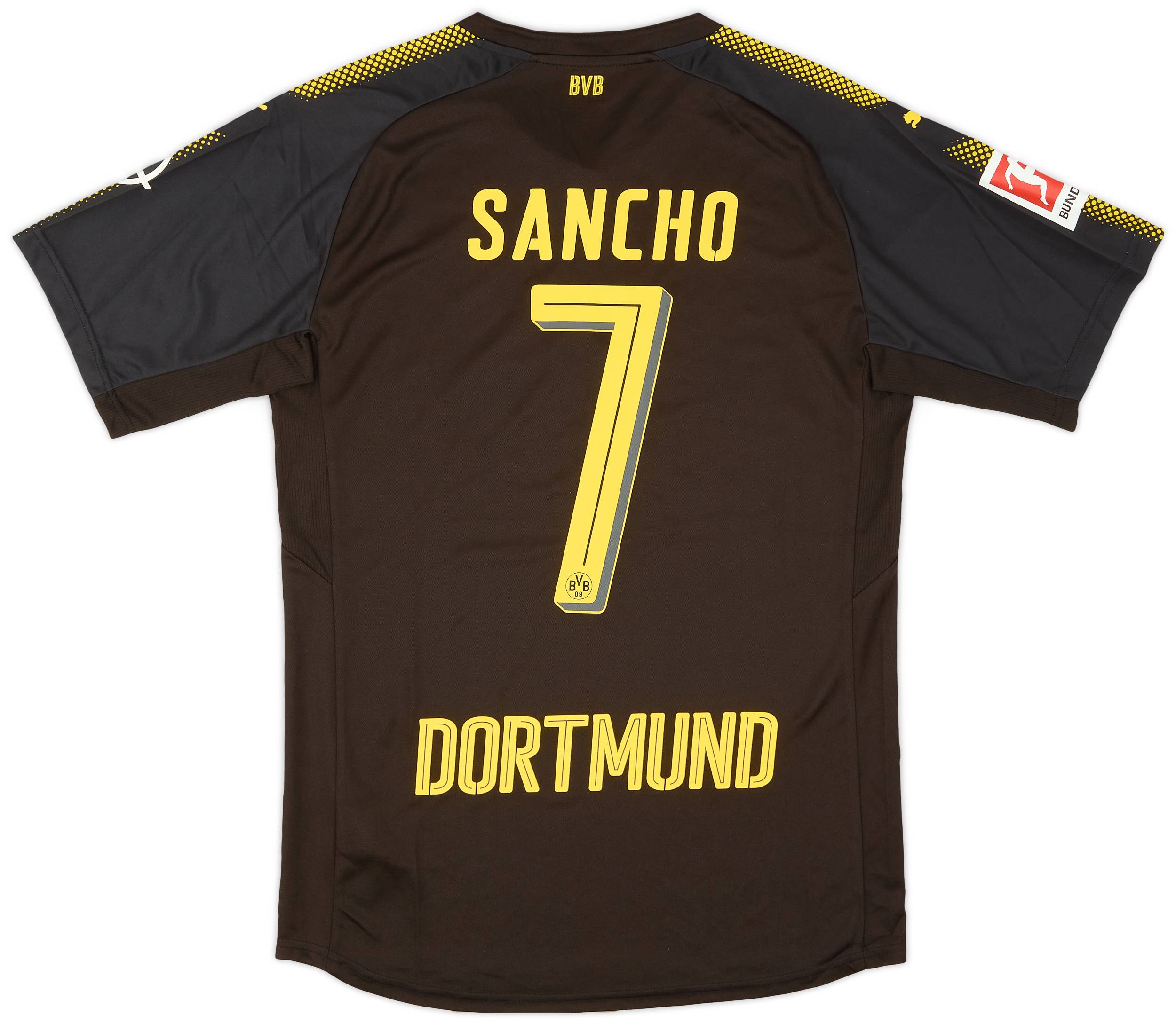 2017 18 Borussia Dortmund Away Authentic Shirt Sancho 7 10 10 M
