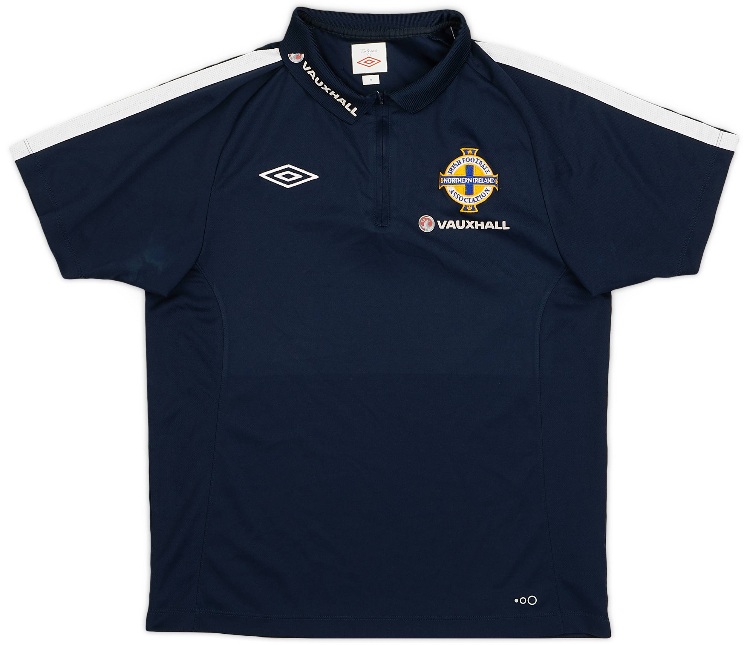 2010-11 Northern Ireland Umbro 1/4 Zip Polo Shirt - 8/10 - (M)
