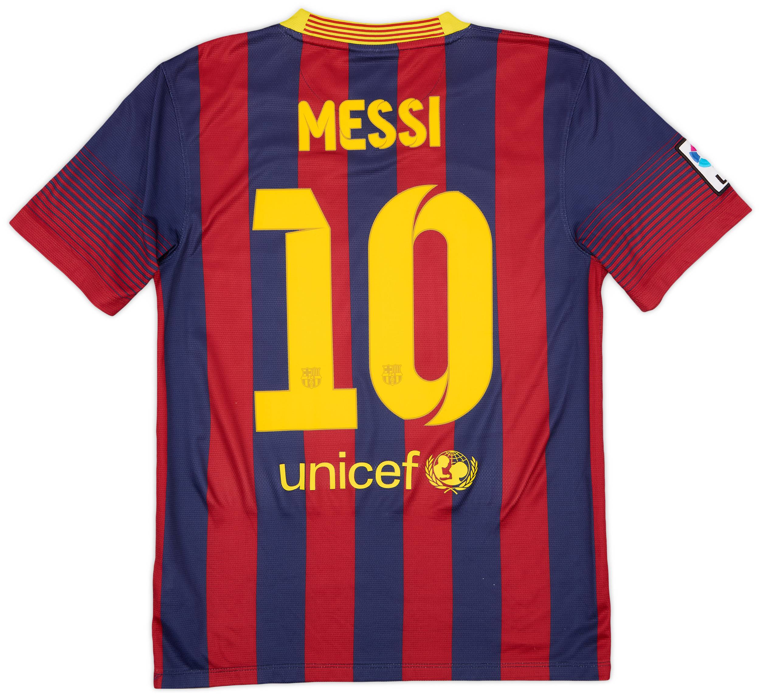 2013-14 Barcelona Home Shirt Messi #10 - 8/10 - (S)