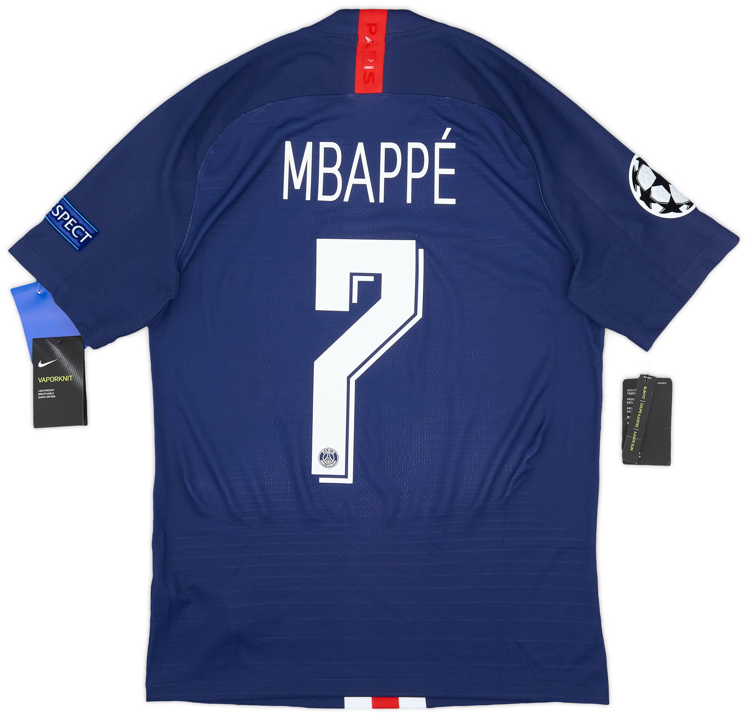 2019-20 Paris Saint-Germain Authentic Home Shirt Mbappe #7 (M)