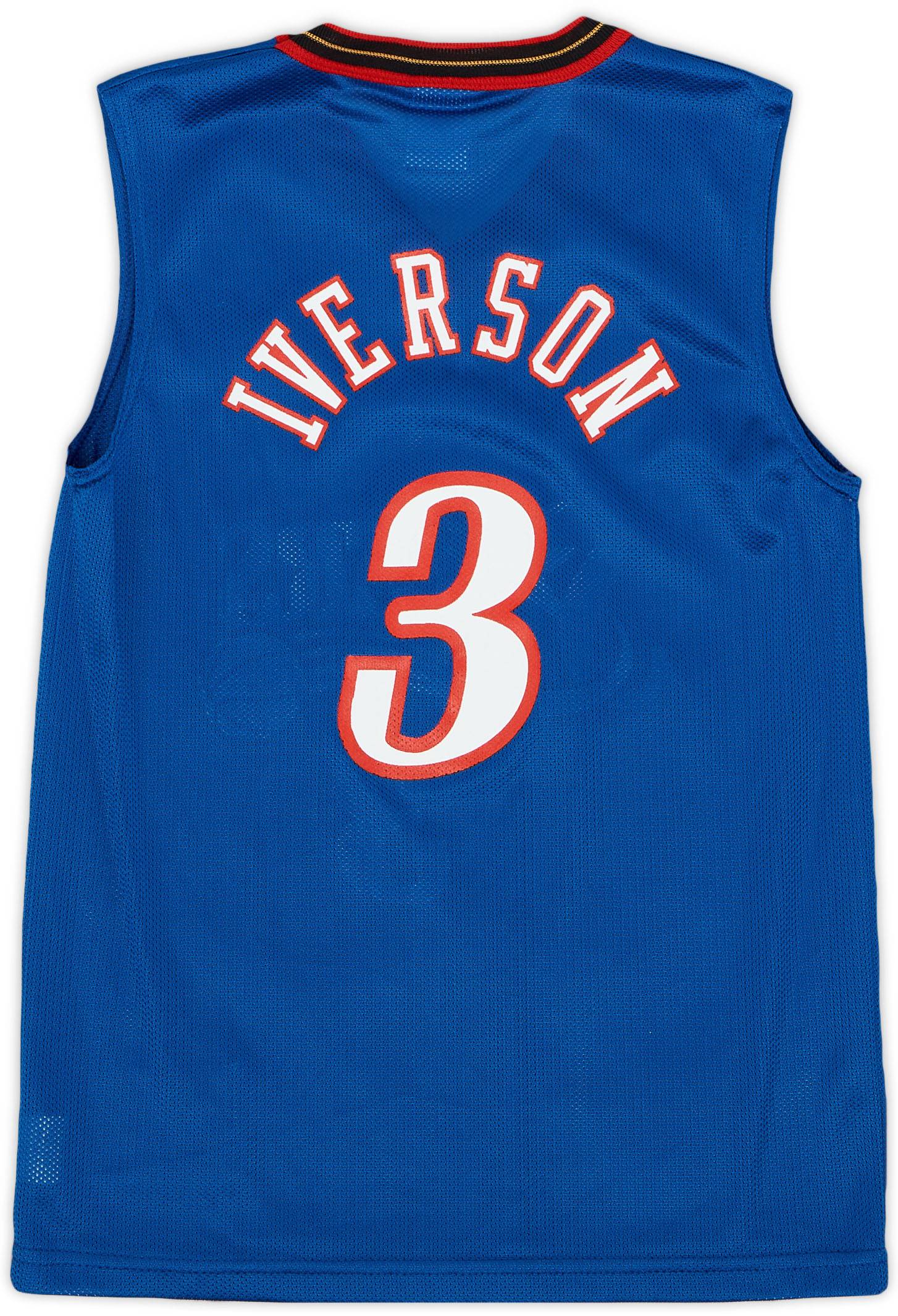 2000 02 Philadelphia 76ers Iverson 3 Champion Alternate Jersey 10 10 S.Boys