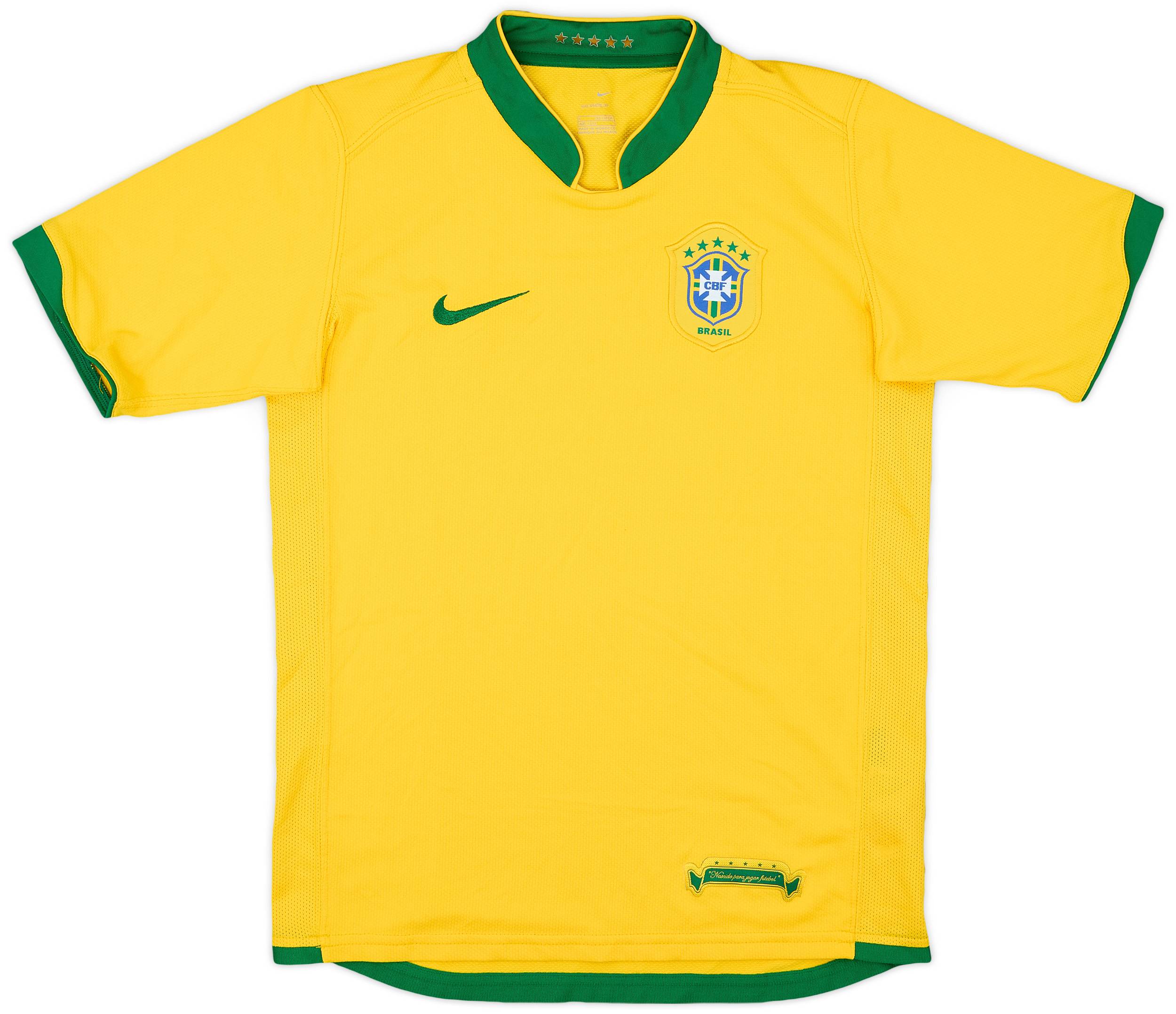2006-08 Brazil Home Shirt - 9/10 - (L.Boys)