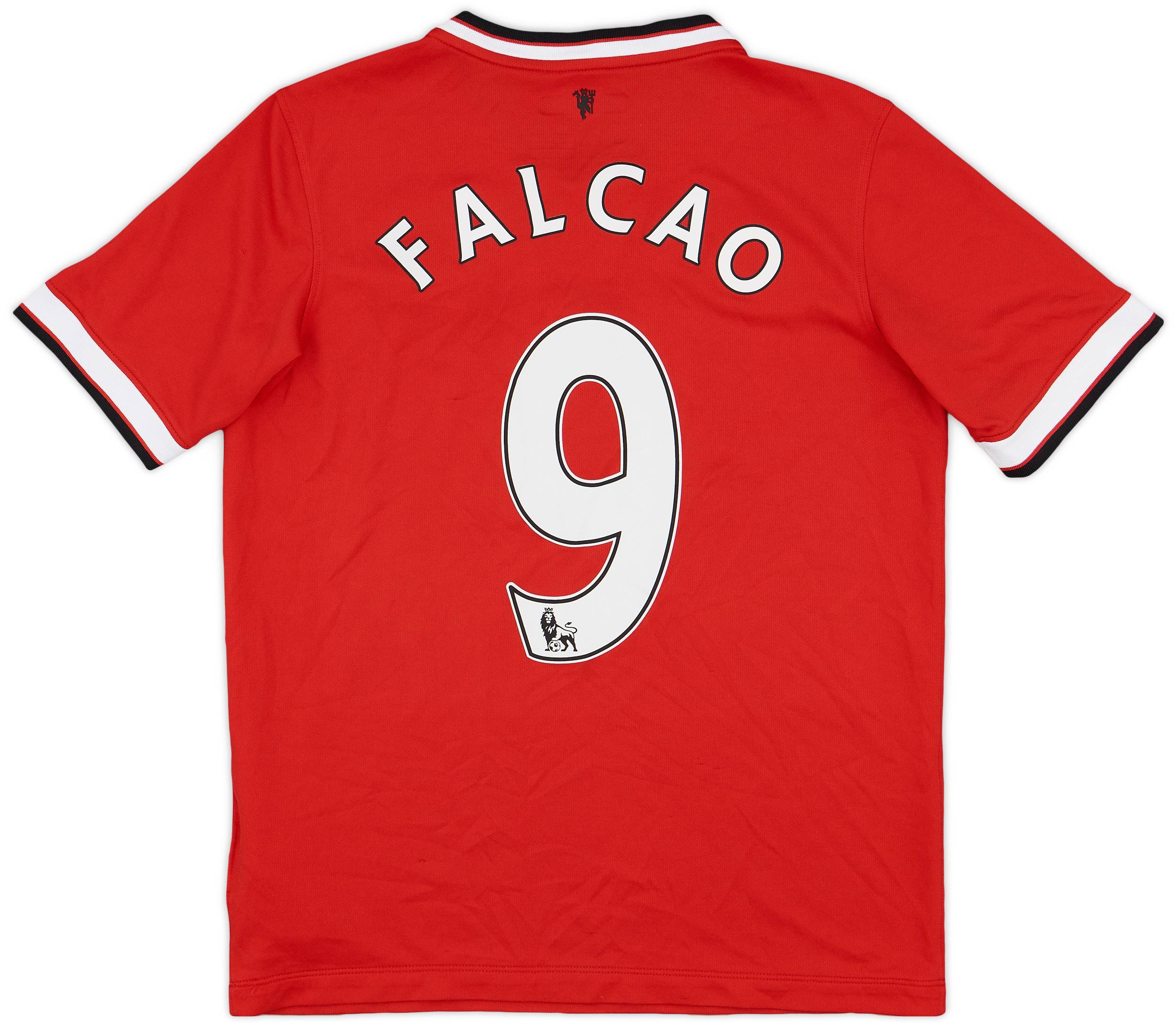 2014-15 Manchester United Home Shirt Falcao #9 - 8/10 - (XL.Boys)