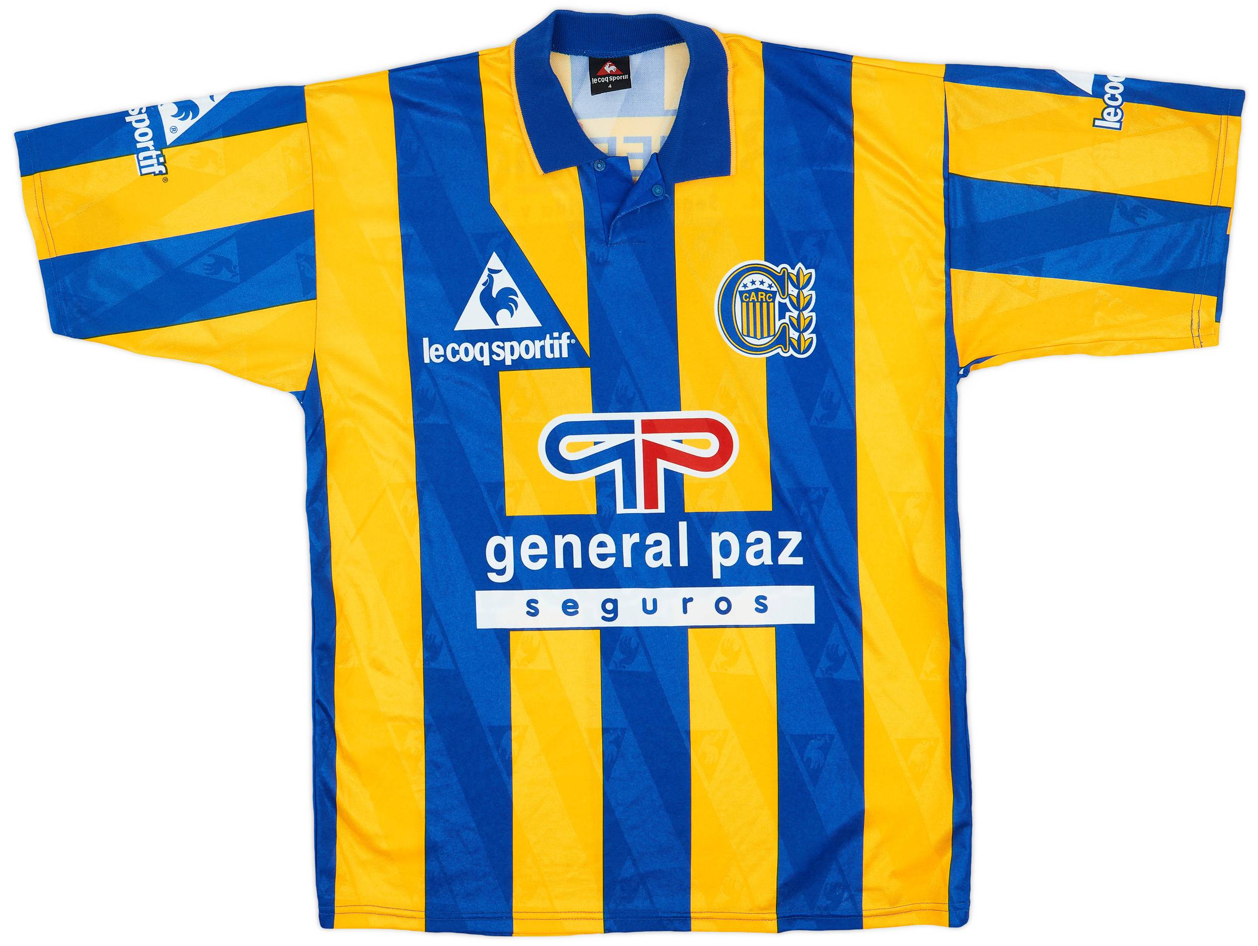 1996 98 Rosario Central Home Shirt 9 10 XL