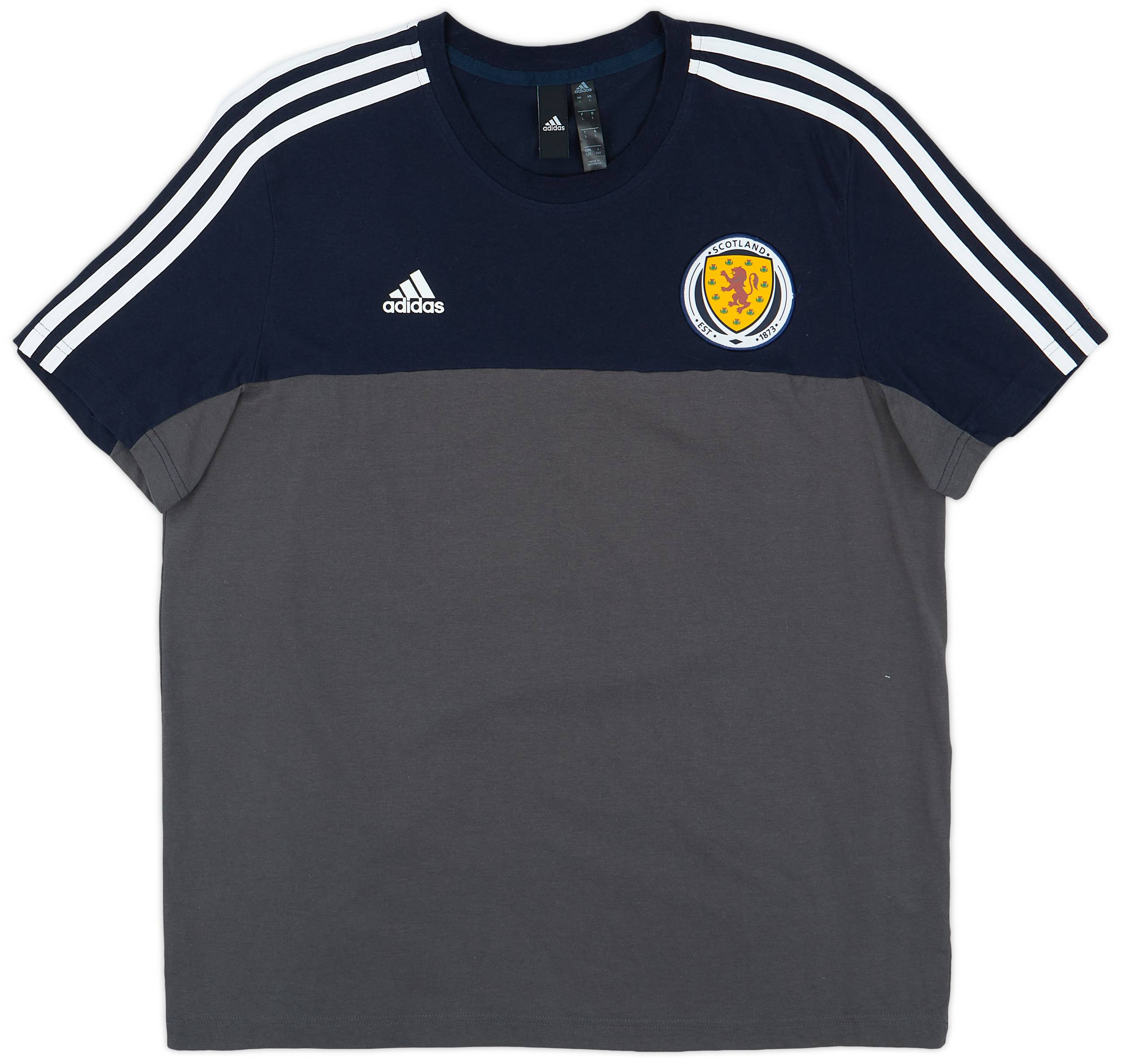 2020-21 Scotland adidas Cotton Tee - 7/10 - (L)