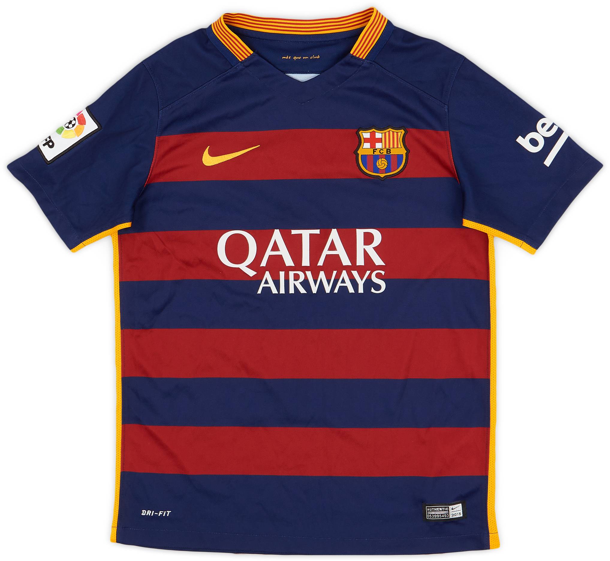 2015-16 Barcelona Home Shirt - 9/10 - (M.Boys)