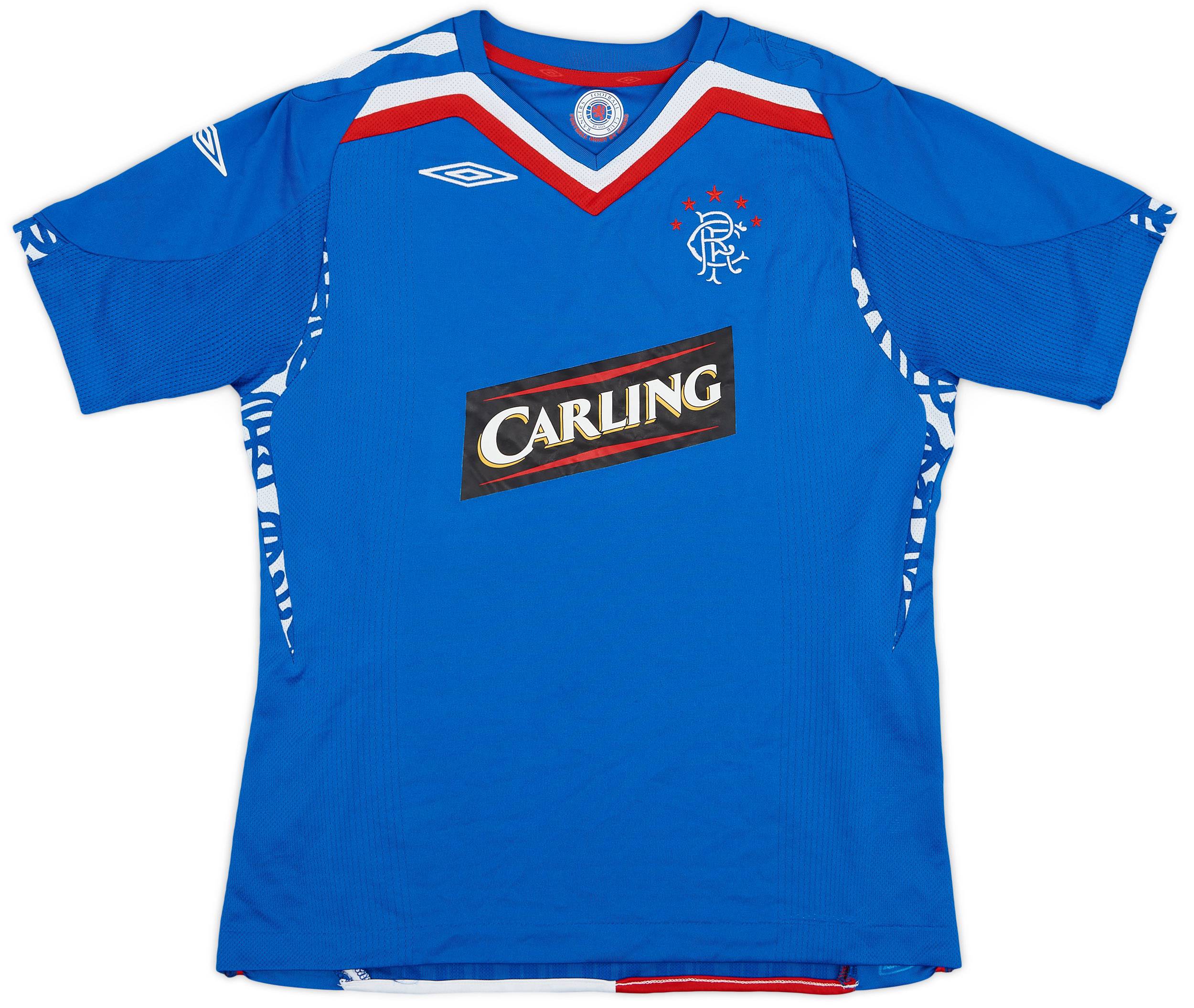 2007-08 Rangers Home Shirt - 8/10 - (XL.Boys)