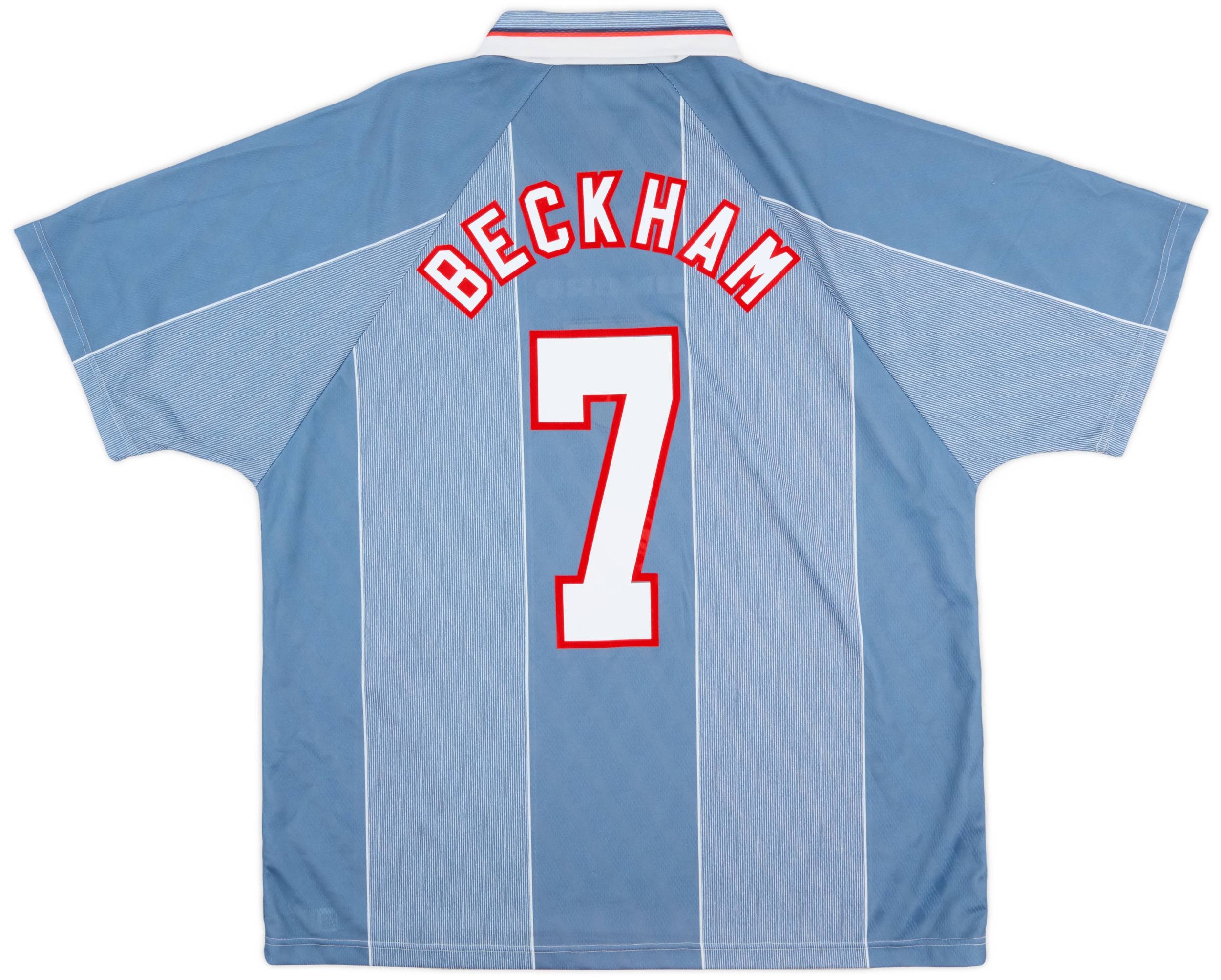 【楽天最安値に挑戦】 - #7 Beckham Shirt Away England 1996-97 9/10 (XL) - ウェア