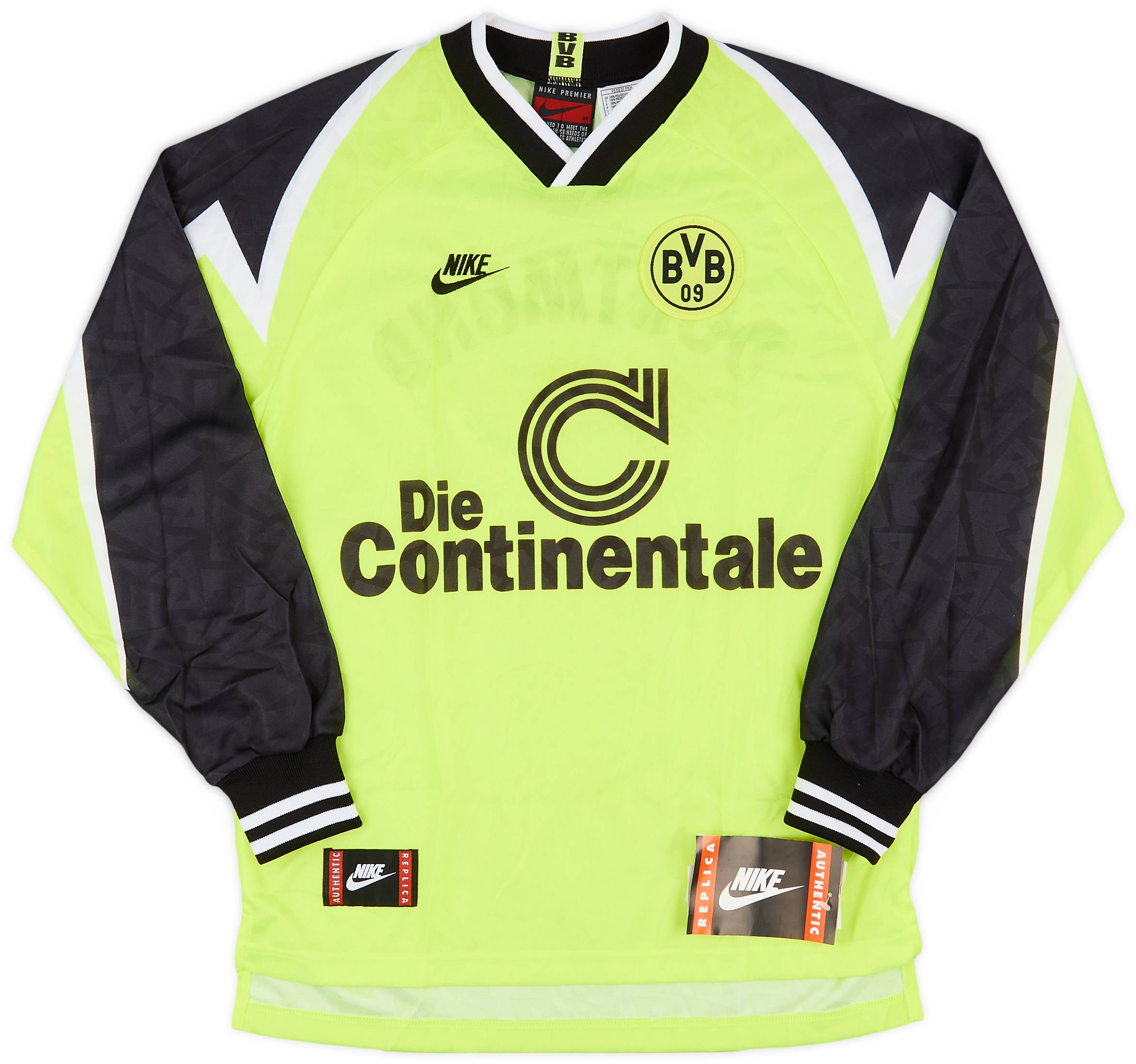 1995-96 Borussia Dortmund Home L/S Shirt (M)
