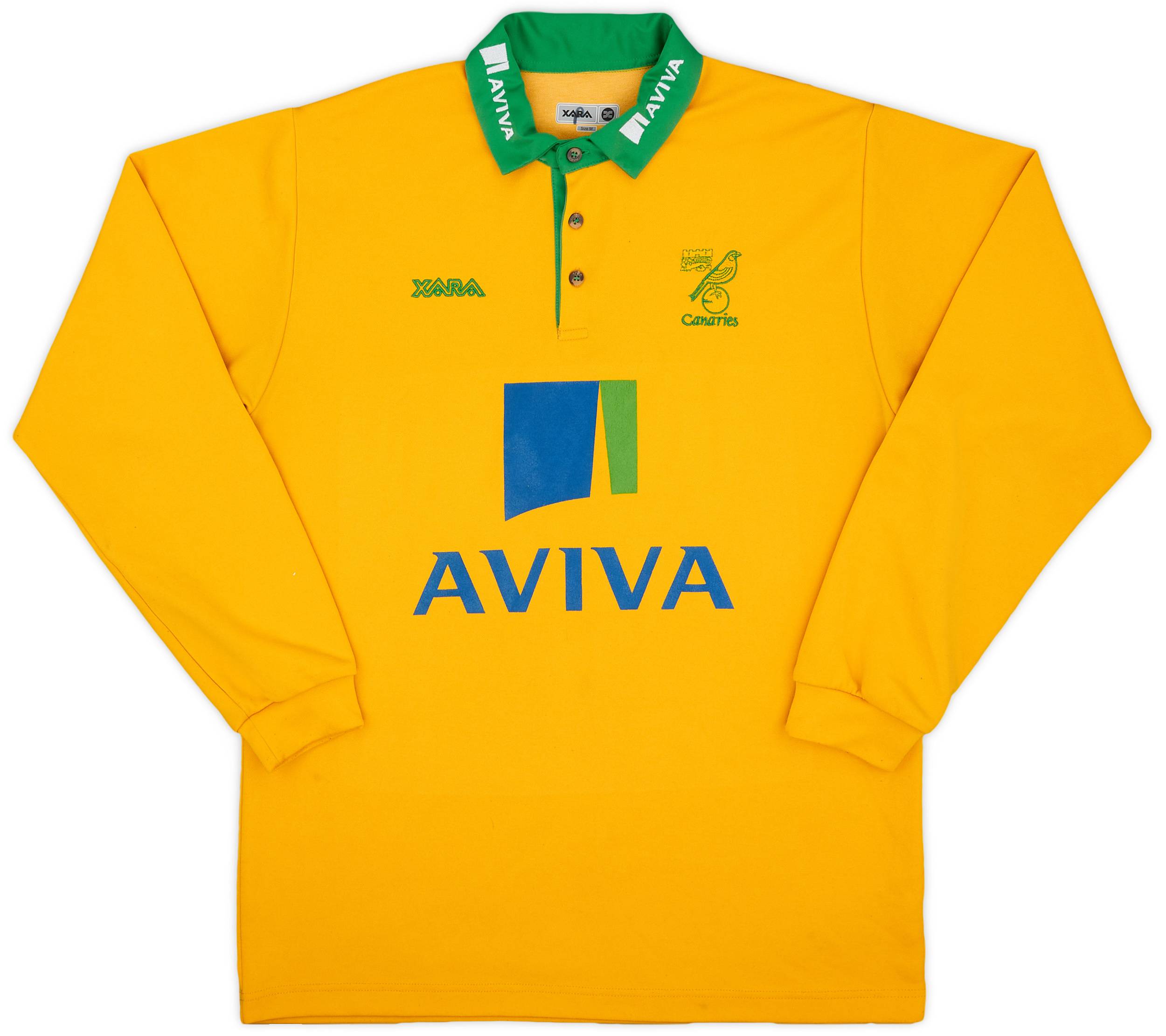 2010-11 Norwich City Xara Polo L/S Shirt - 8/10 - (M)