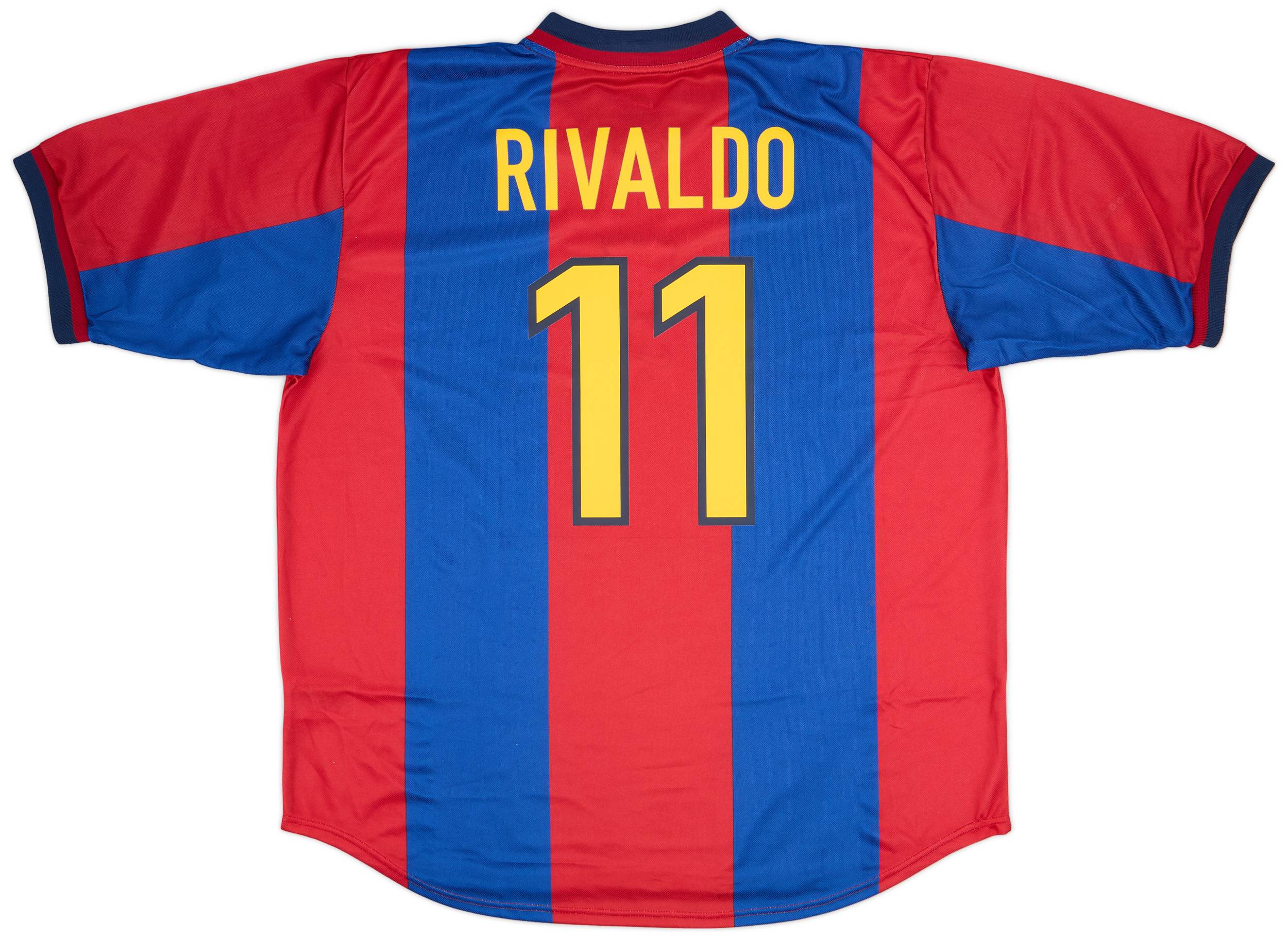 1998-00 Barcelona Home Shirt Rivaldo #11 (XXL)