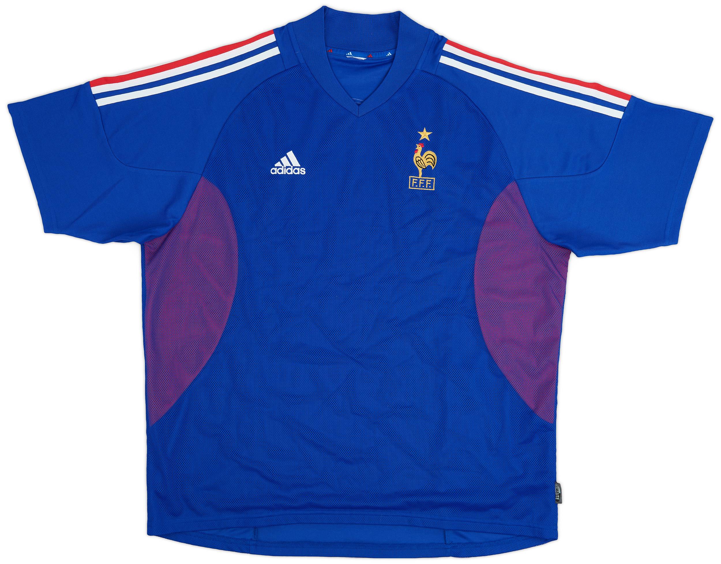 2002-04 France 'Signed' Home Shirt - 8/10 - (XL)