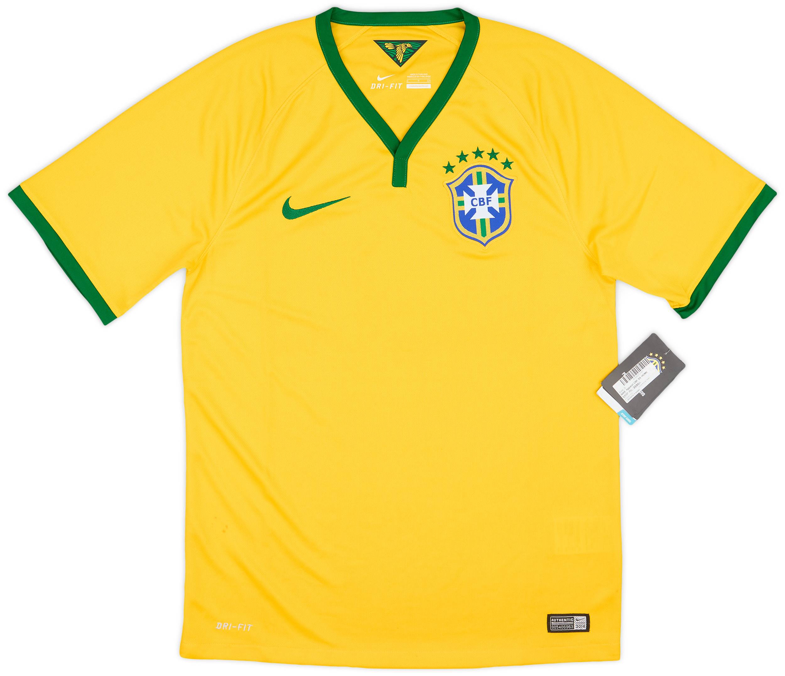 2014-15 Brazil Home Shirt (S)