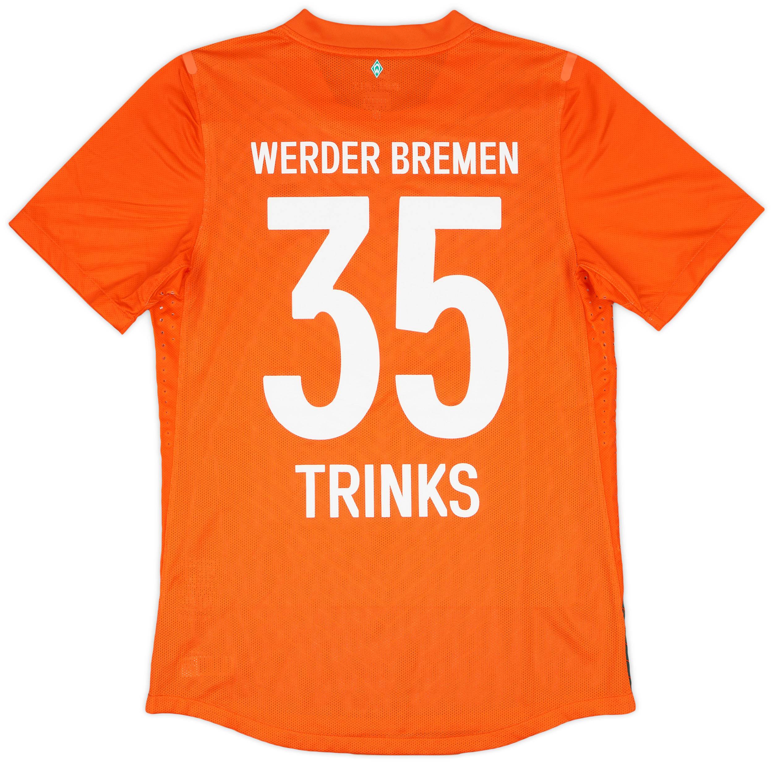2012-13 Werder Bremen Player Issue Third Shirt Trinks #35 - 8/10 - (M)
