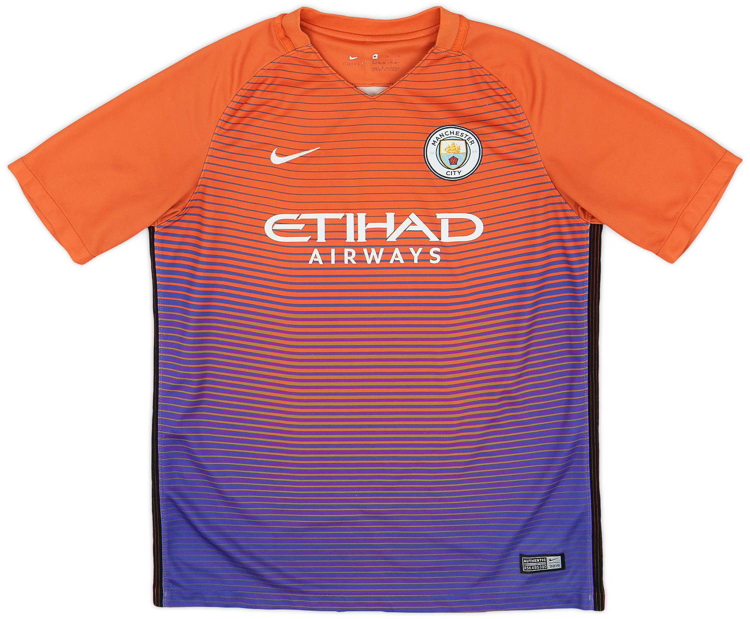 2016-17 Manchester City Third Shirt - 7/10 - (XL.Boys)