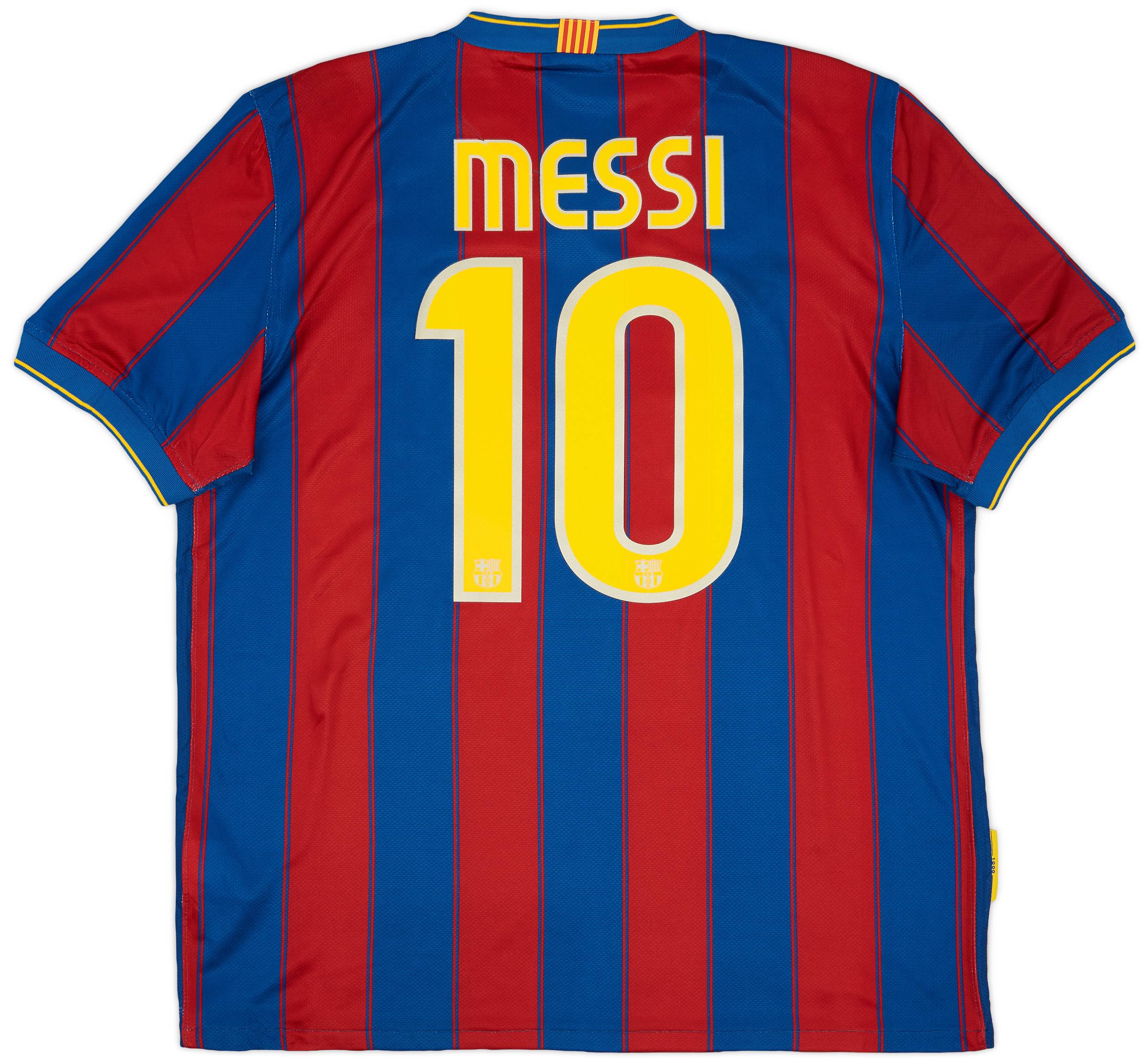 2009-10 Barcelona Home Shirt Messi #10 - 8/10 - (L)