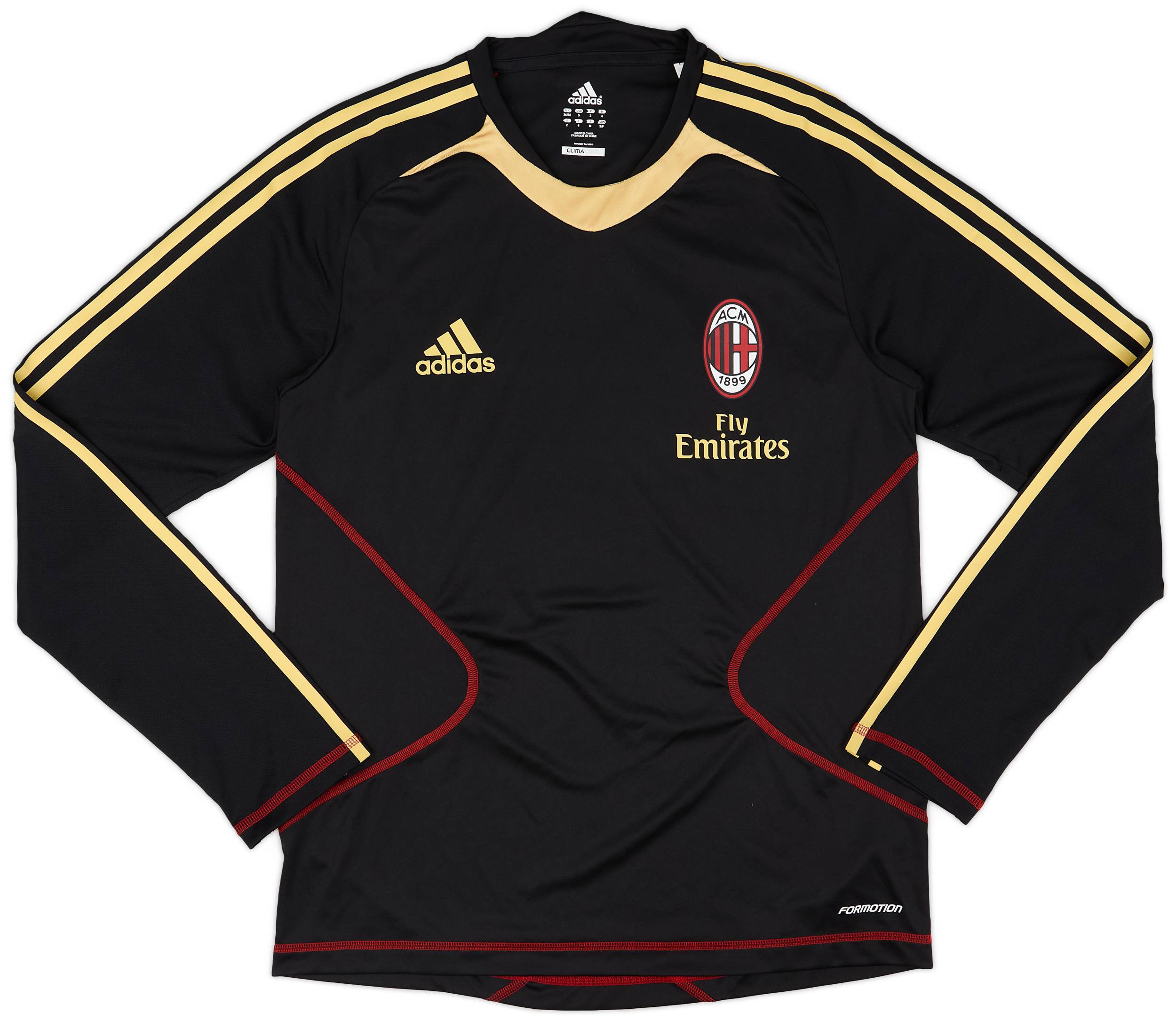 2010-11 AC Milan adidas Formotion Training L/S Shirt 9/10 (S)