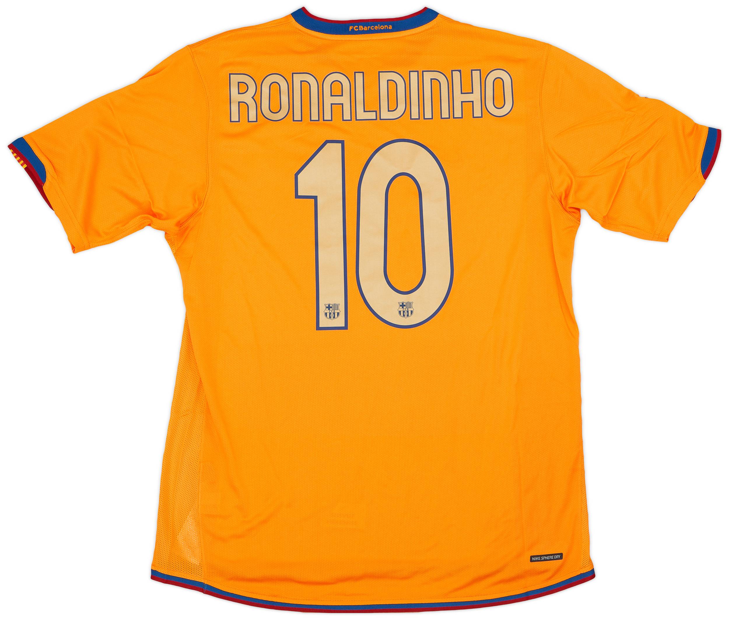 難あり　FCバルセロナ RONALDINHO シャツ 10番 2006-08 Barcelona Away Shirt Ronaldinho #10 (L)