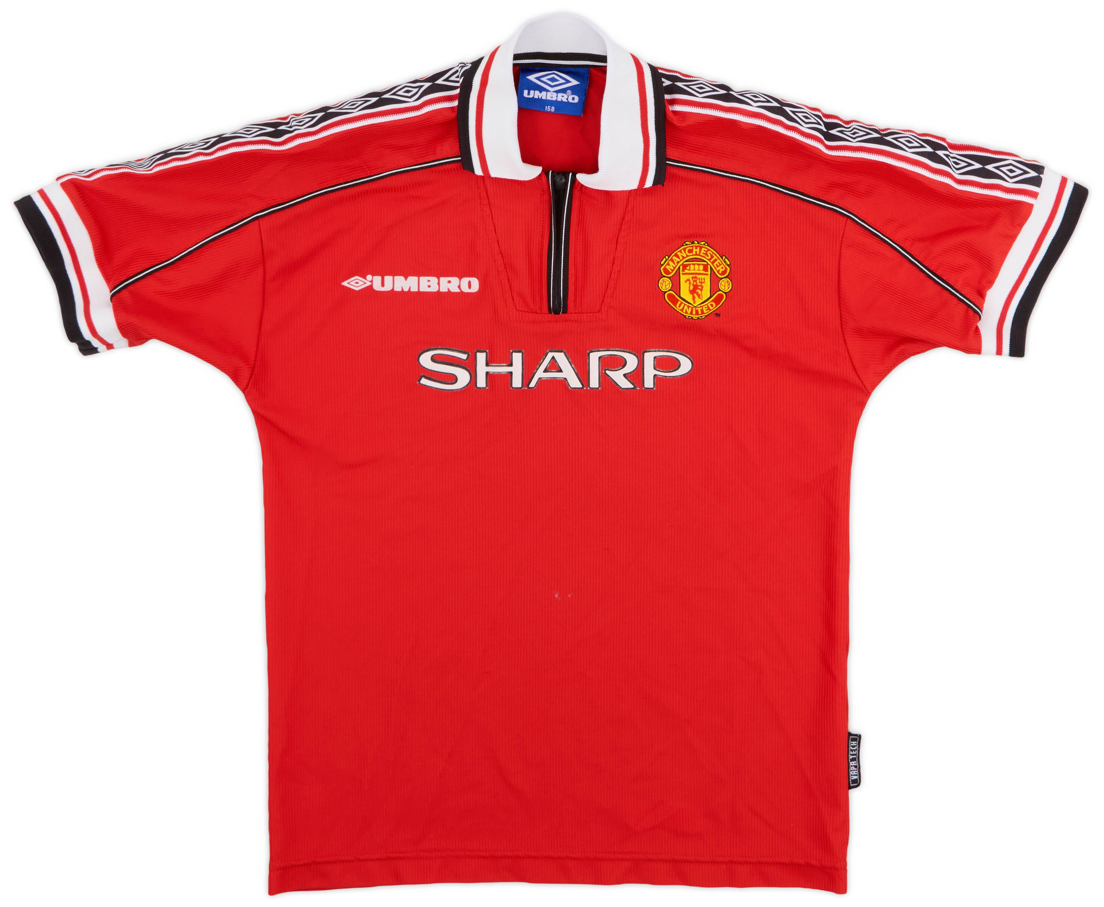 1998-00 Manchester United Home Shirt - 7/10 - (L.Boys)