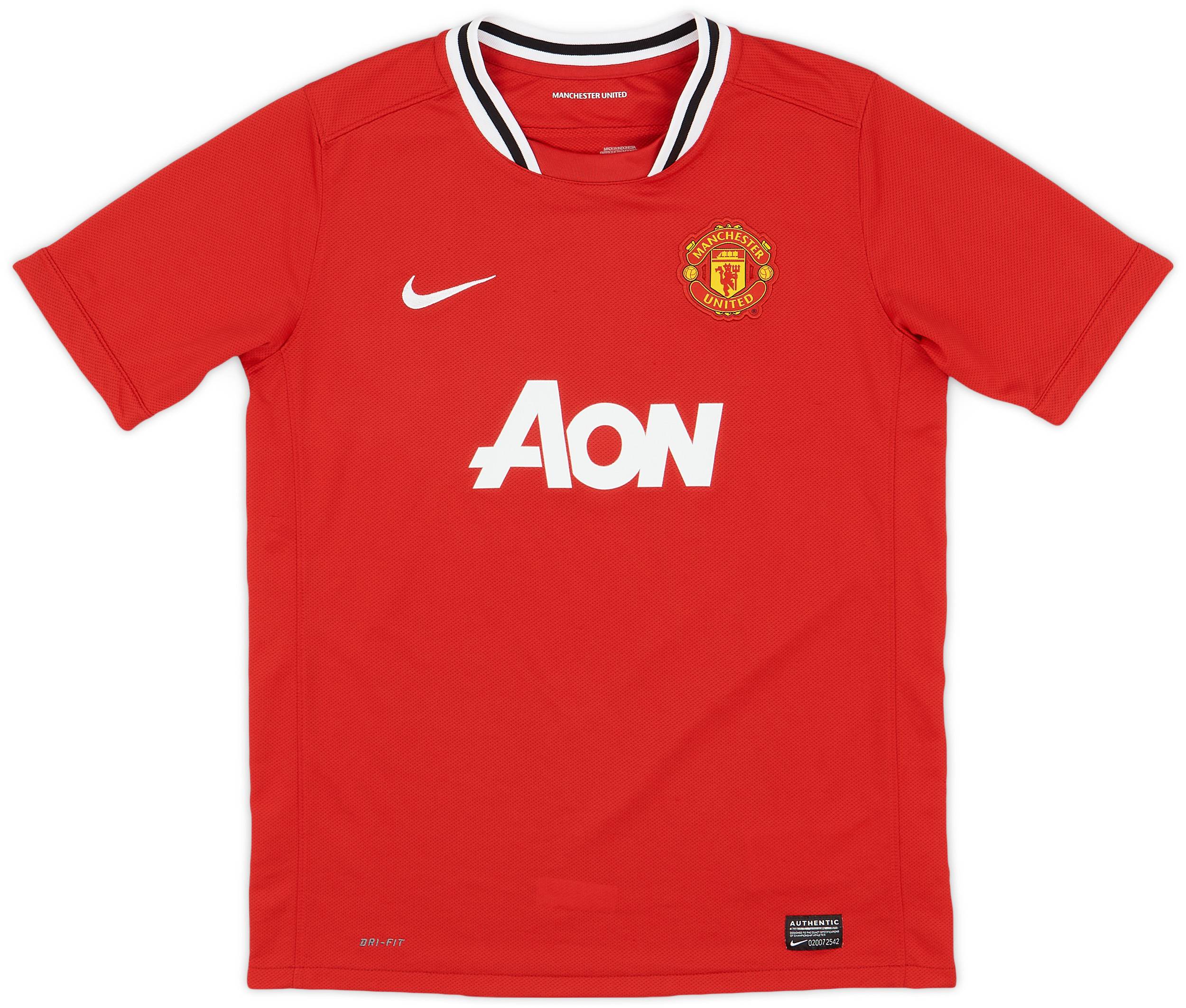 2011-12 Manchester United Home Shirt - 8/10 - (XL.Boys)