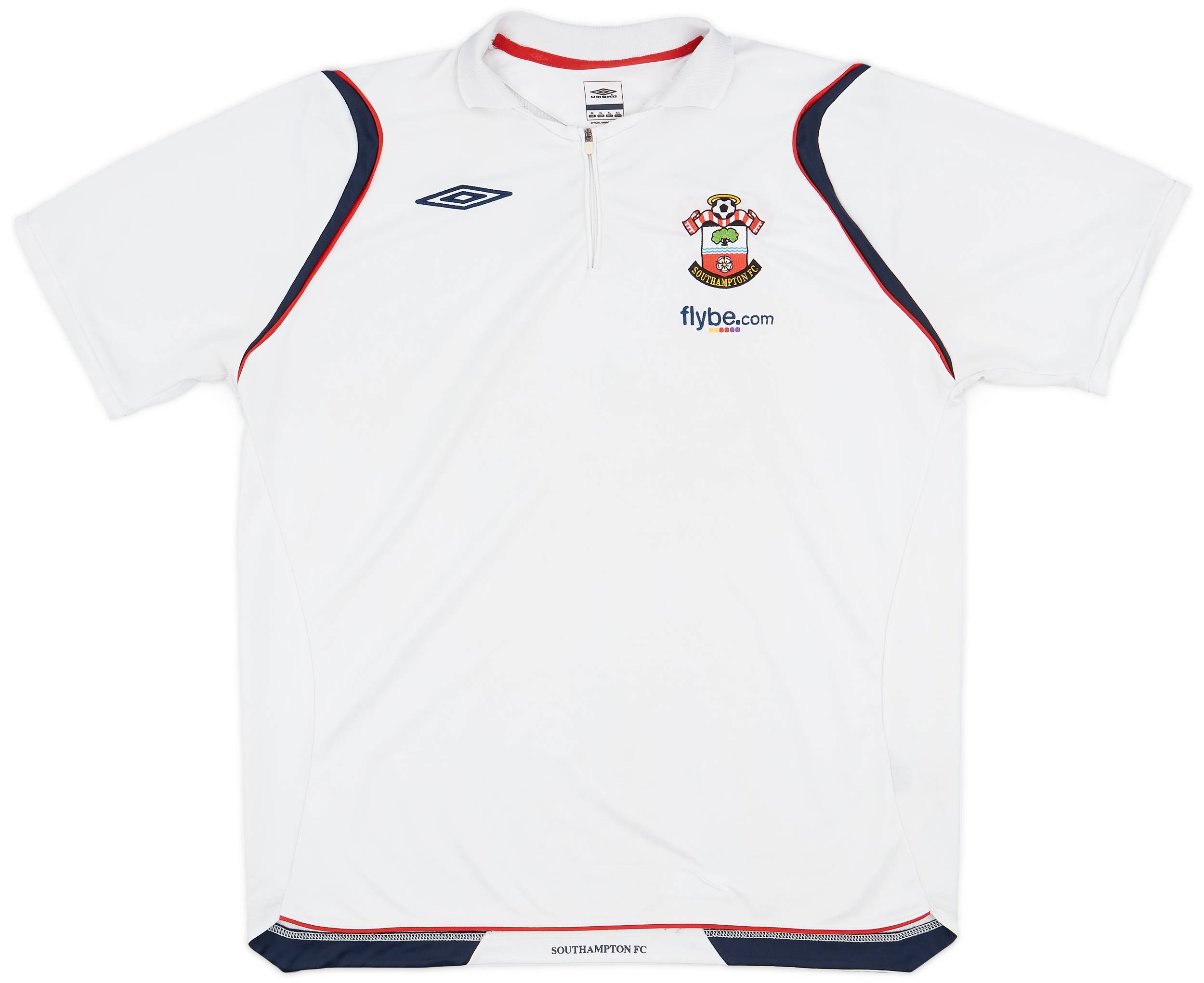 2008-09 Southampton Umbro 1/4 Zip Polo Shirt - 7/10 - (XL)