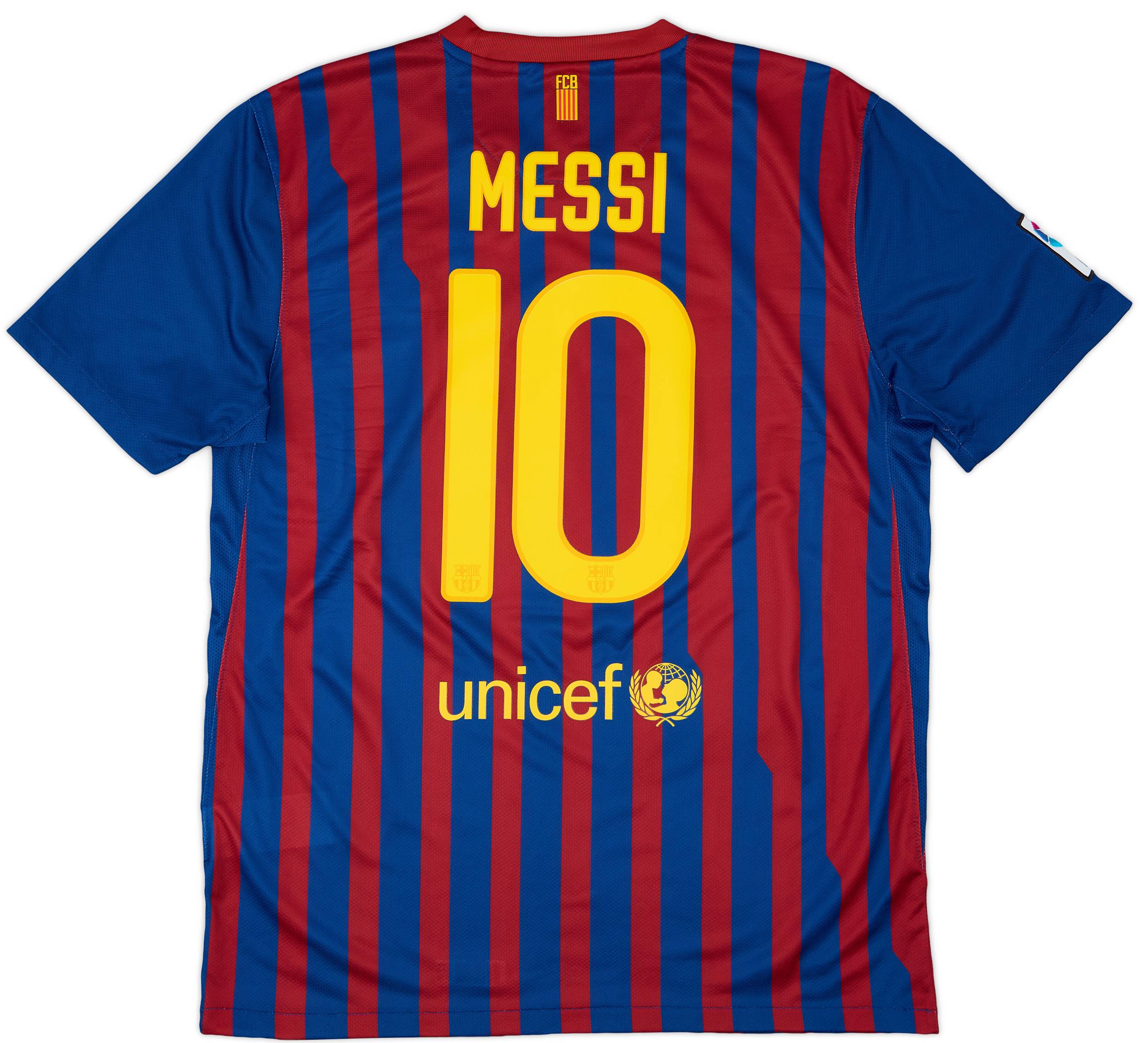2011-12 Barcelona Home Shirt Messi #10 - 9/10 - (L)