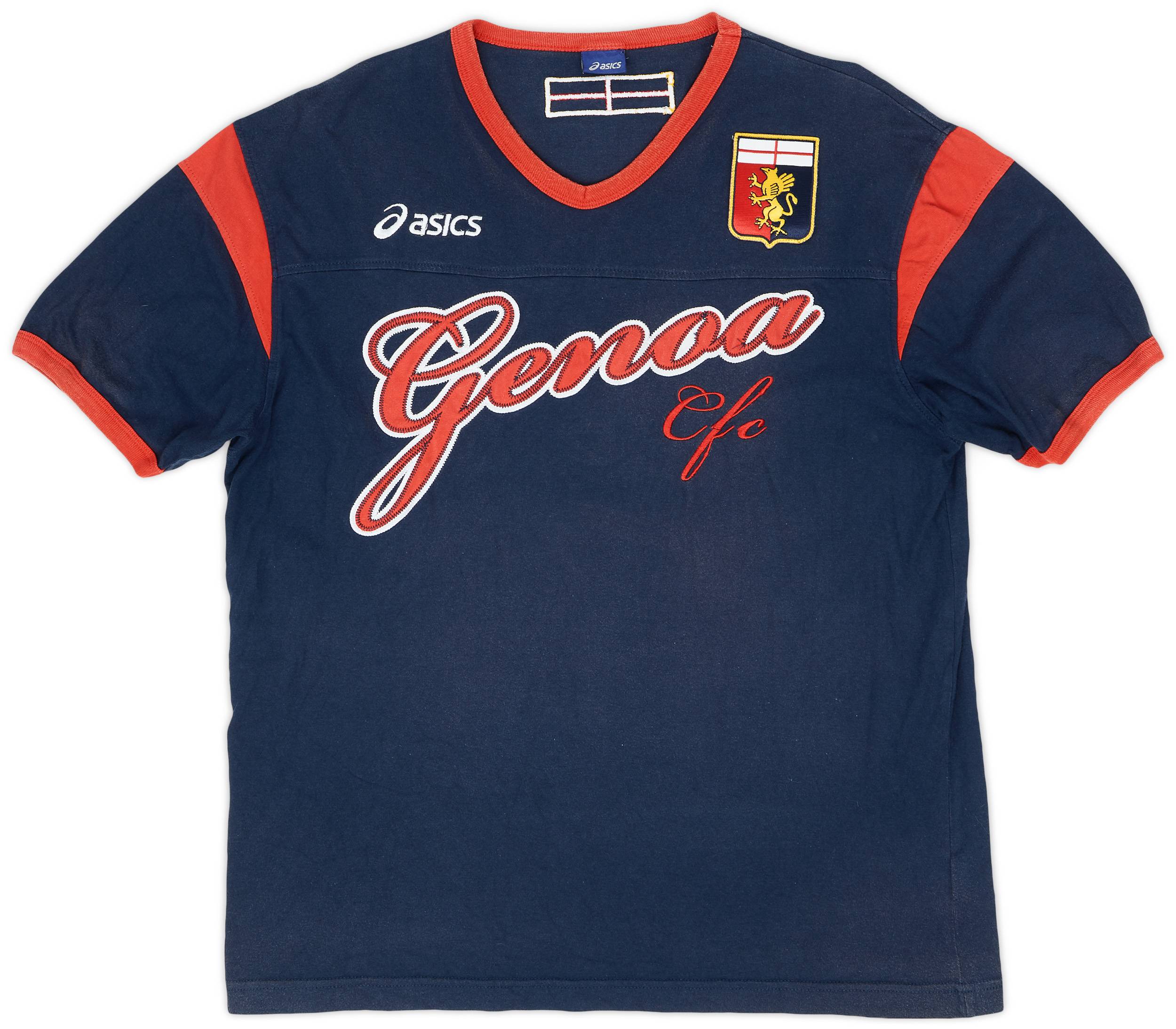 2008-09 Genoa Asics Cotton Tee - 7/10 - (XL)