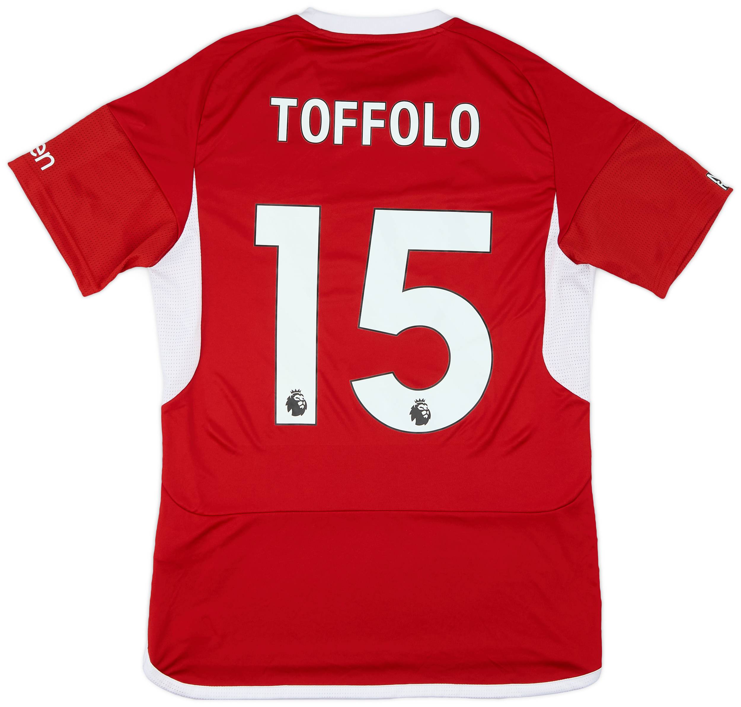 2023-24 Nottingham Forest Match Issue Home Shirt Toffolo #15