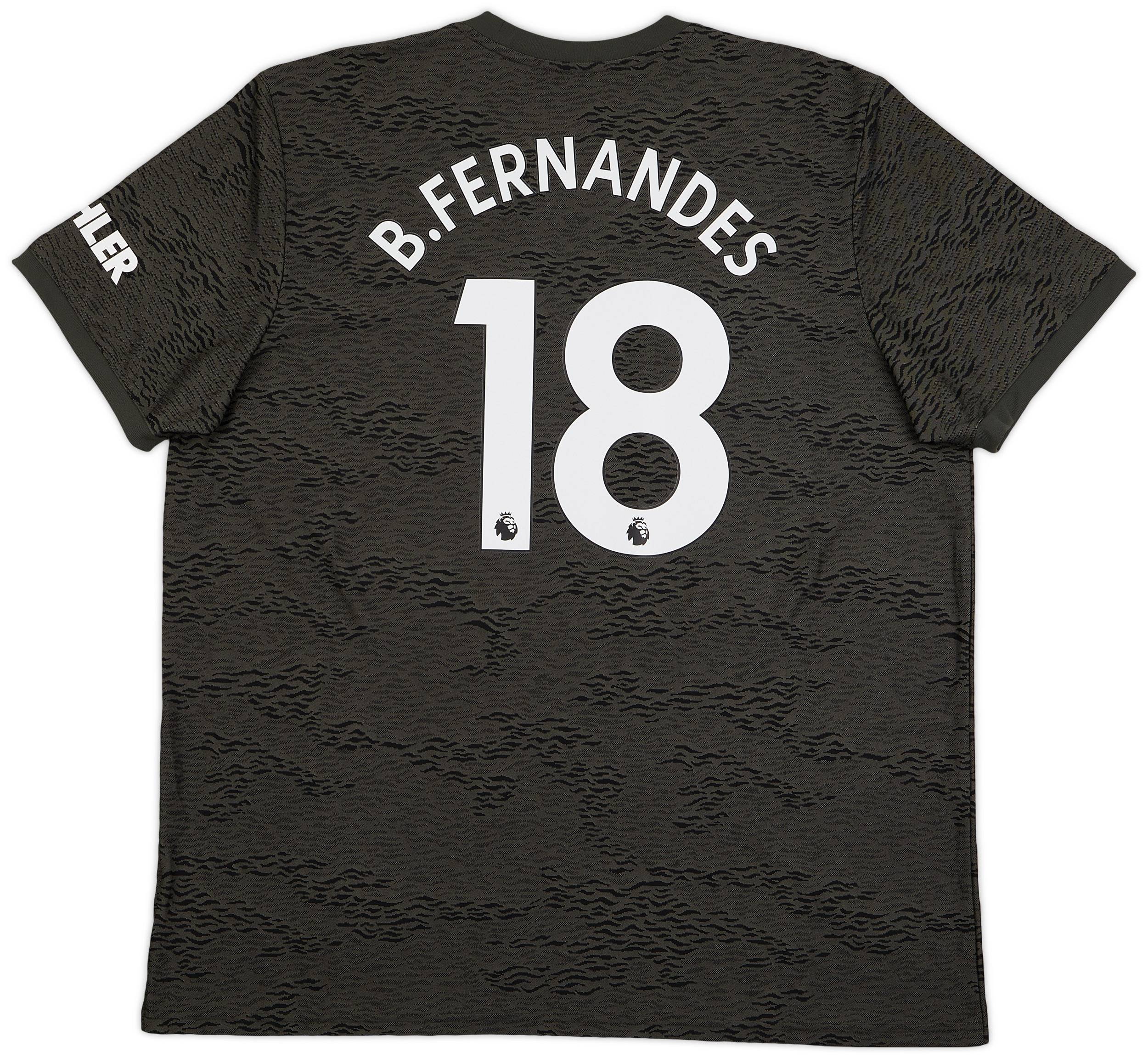 2020-21 Manchester United Away Shirt B.Fernandes #18 - 7/10 - (XXL)