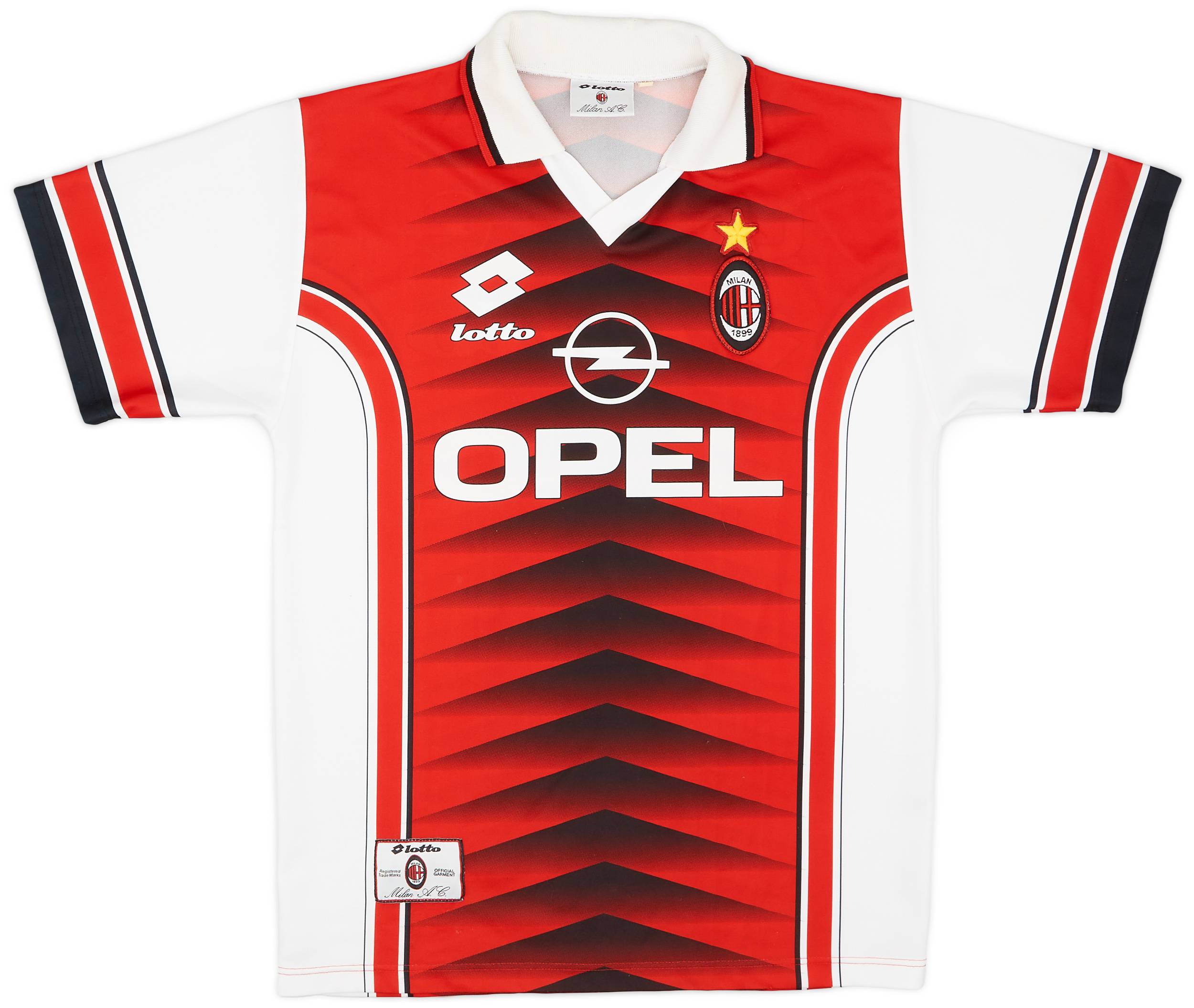 玄関先迄納品 Shirt Training Lotto Milan AC 1996-97 - (L) - 8/10 ウェア