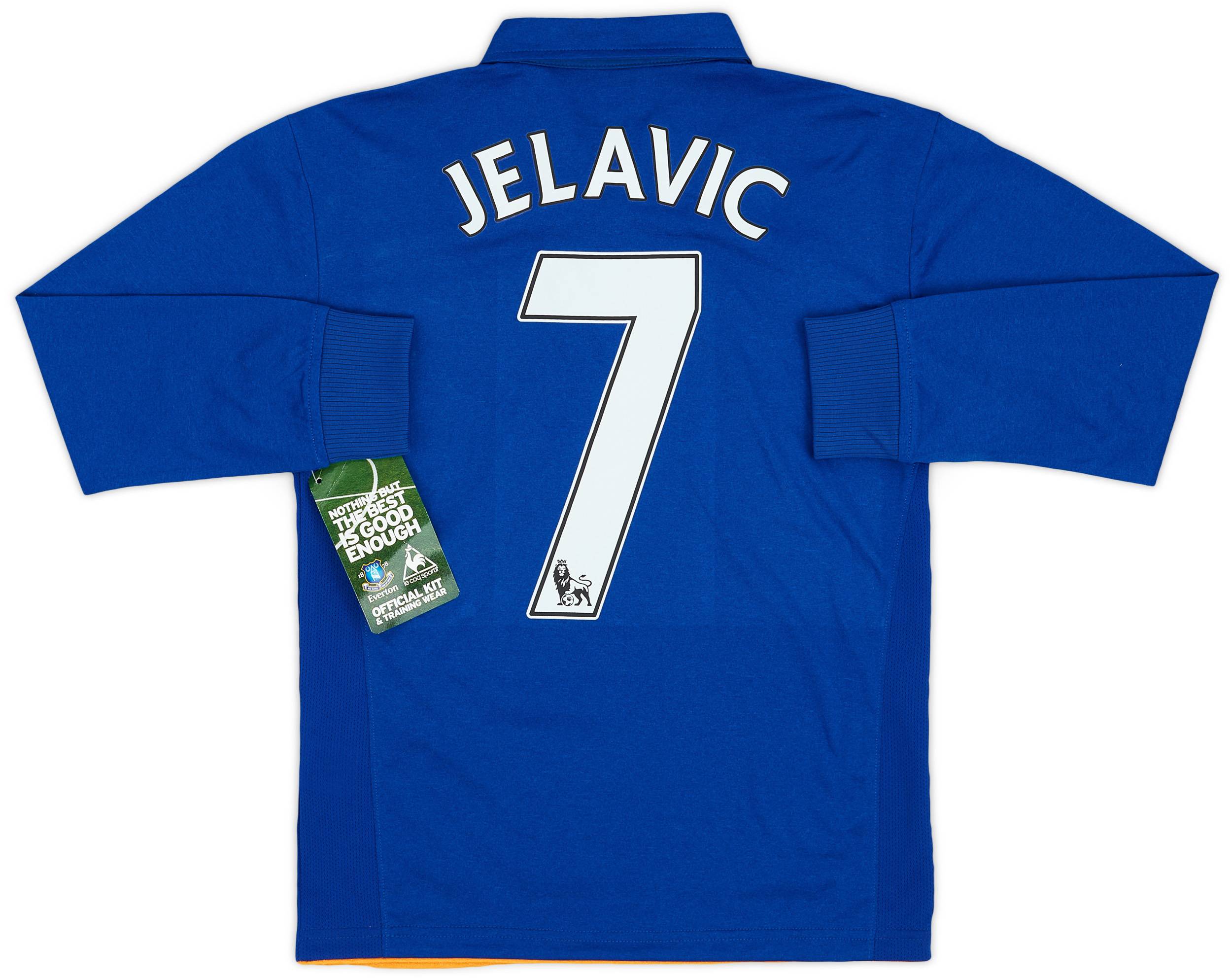 2011-12 Everton Home L/S Shirt Jelavic #7 (M.Boys)