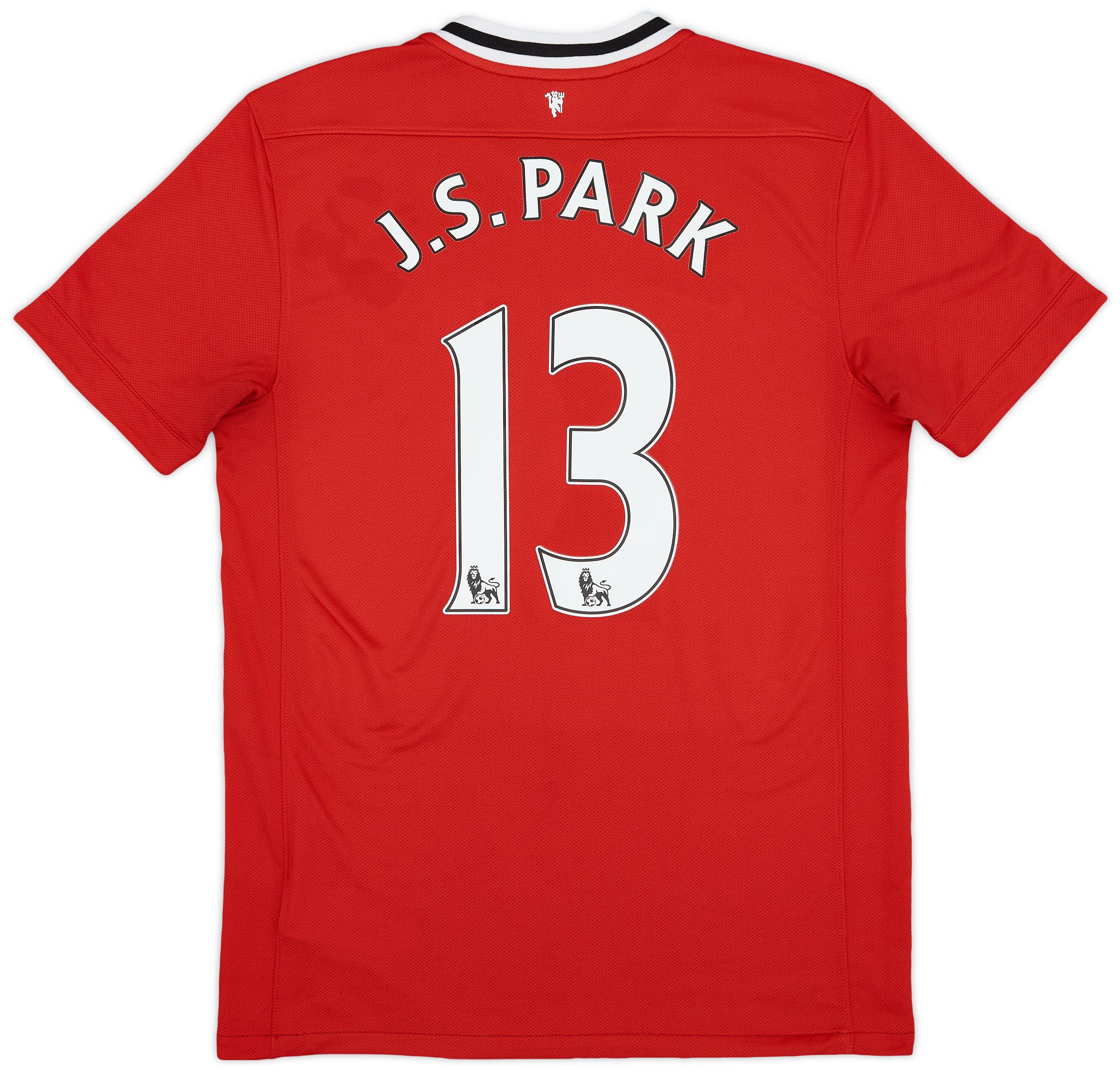 2011-12 Manchester United Home Shirt J.S. Park #13 - 8/10 - (M)