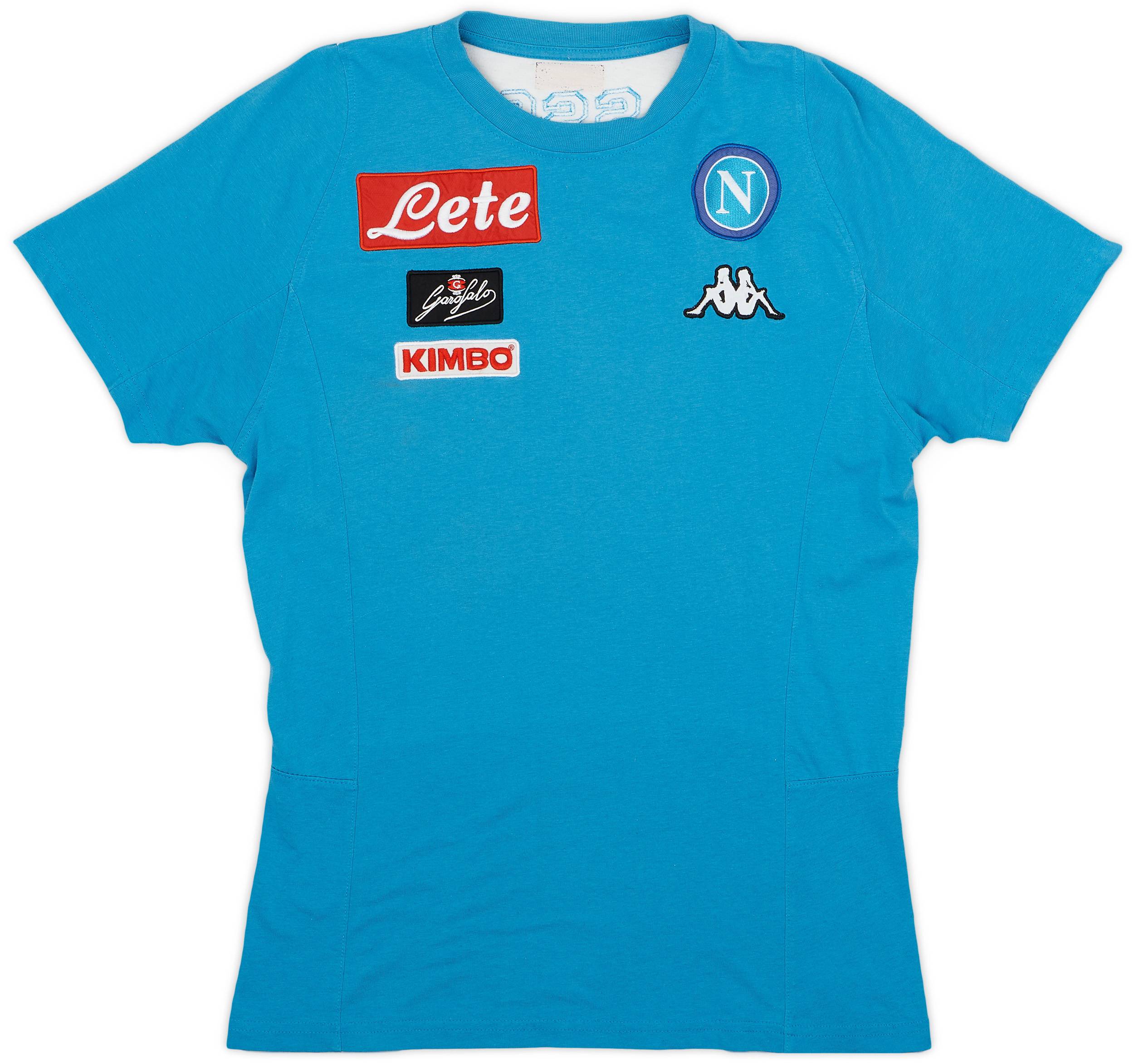 2017-18 Napoli Kappa Cotton Tee - 4/10 - (S)