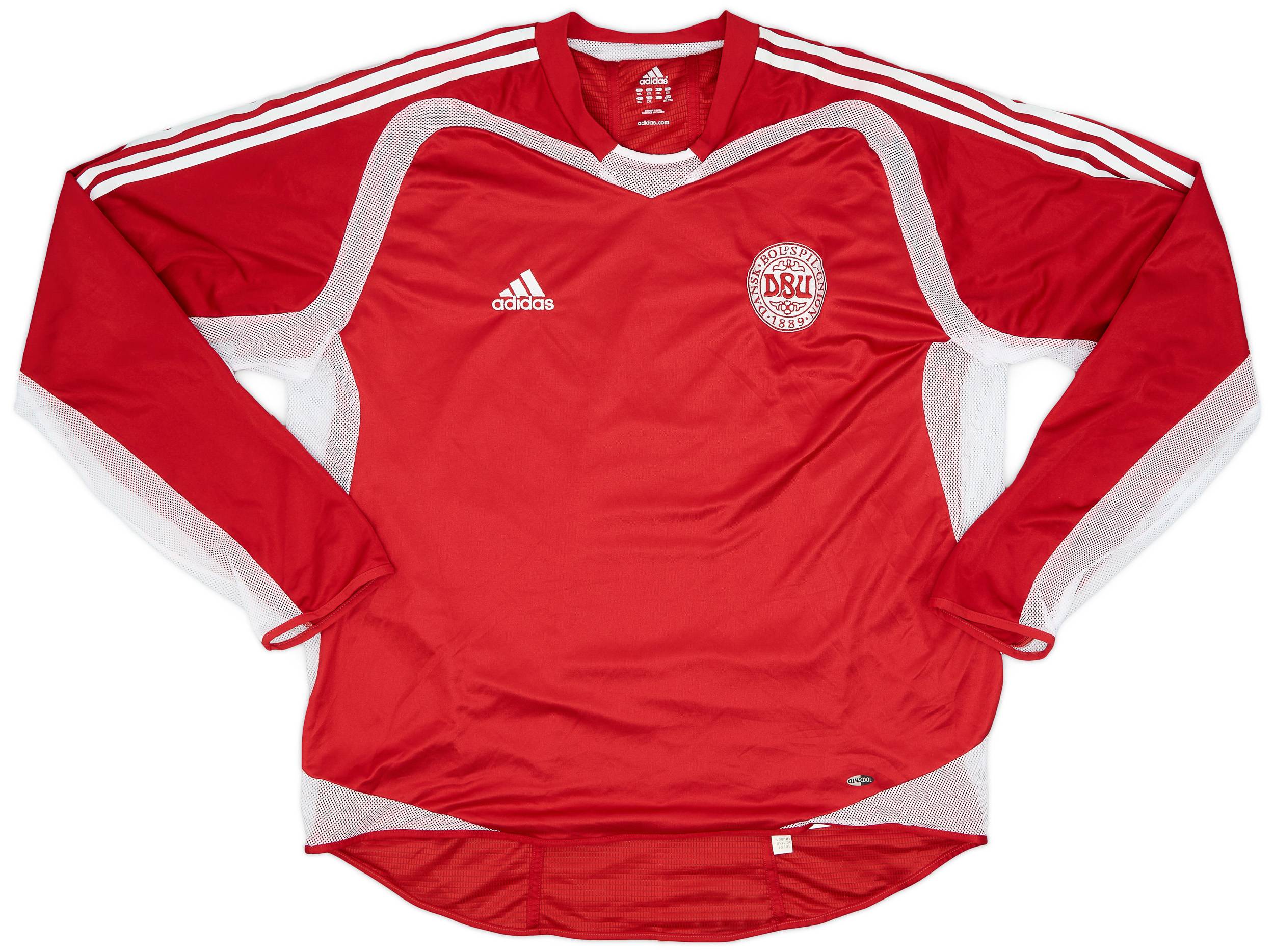 2004-05 Denmark Player Issue Home/Training L/S Shirt - 9/10 - (XXL)