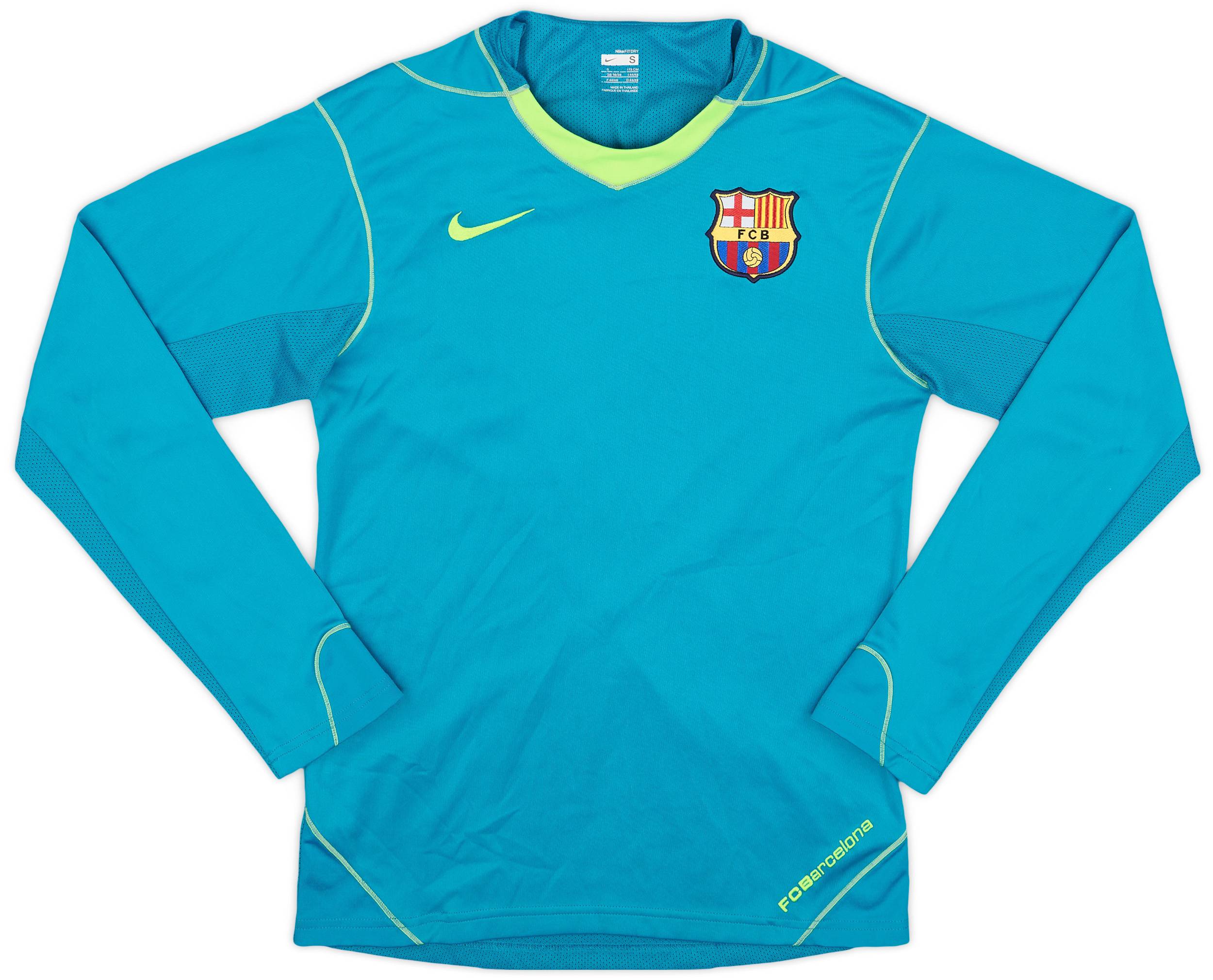 2007-08 Barcelona Player Issue Nike Training L/S Shirt - 7/10 - (S)