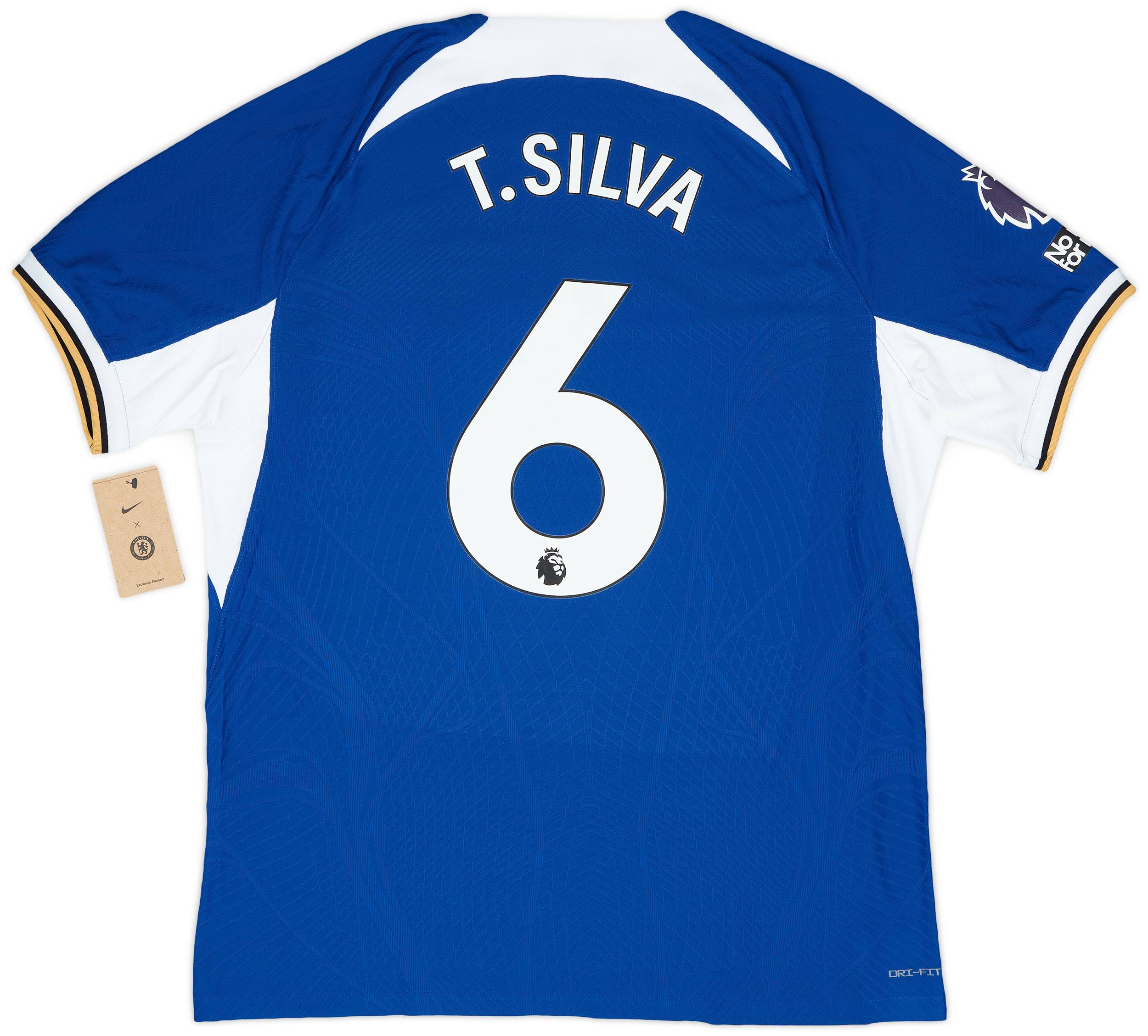 Nike Chelsea Thiago Silva Home Jersey w/ Champions League +