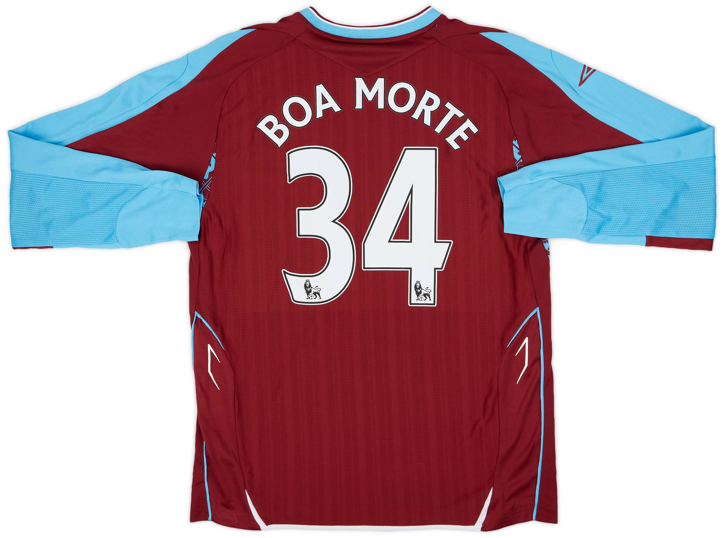 2007-08 West Ham Home L/S Shirt Boa Morte #34 (M)