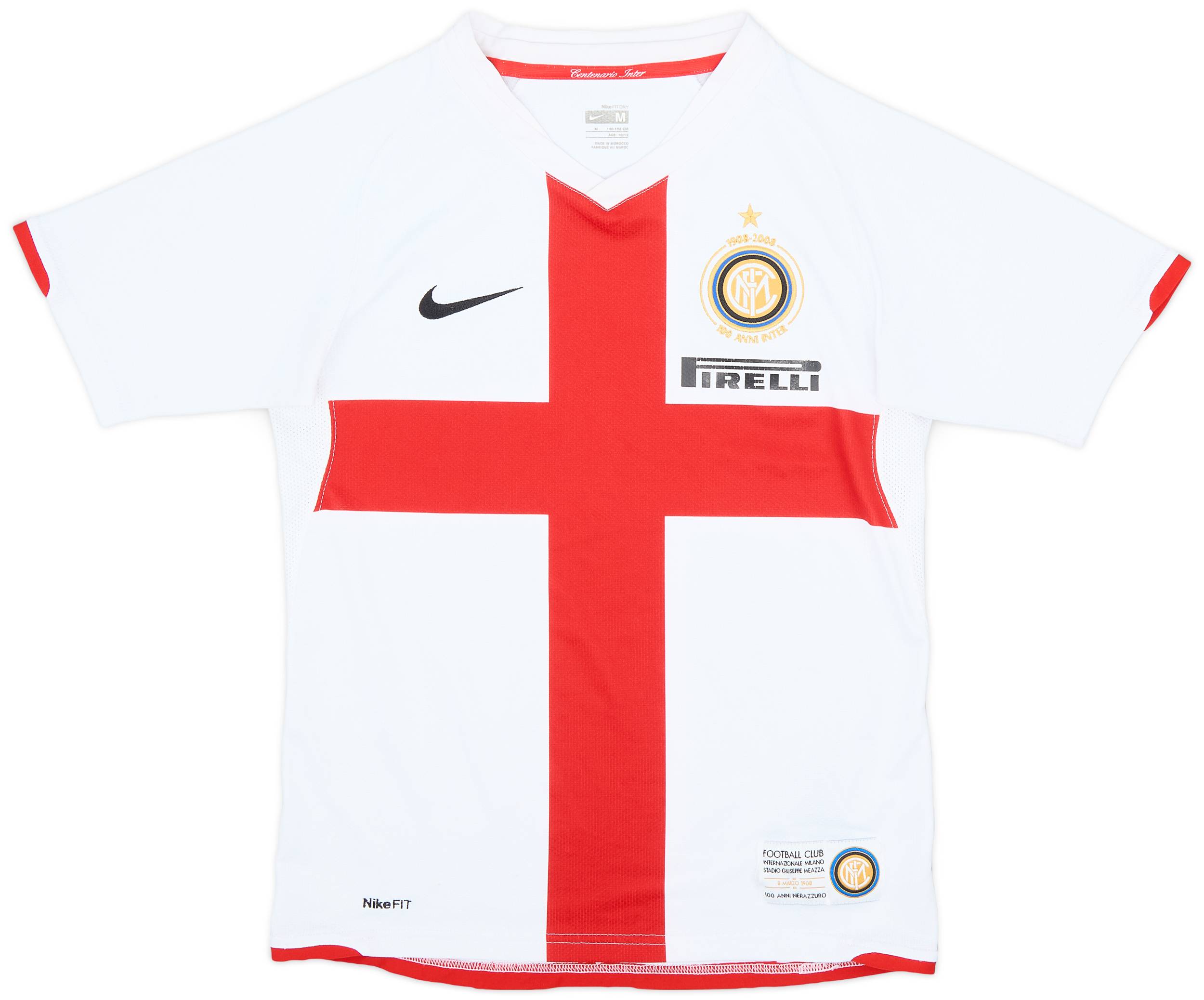 2007-08 Inter Milan Centenary Away Shirt - 7/10 - (M.Boys)