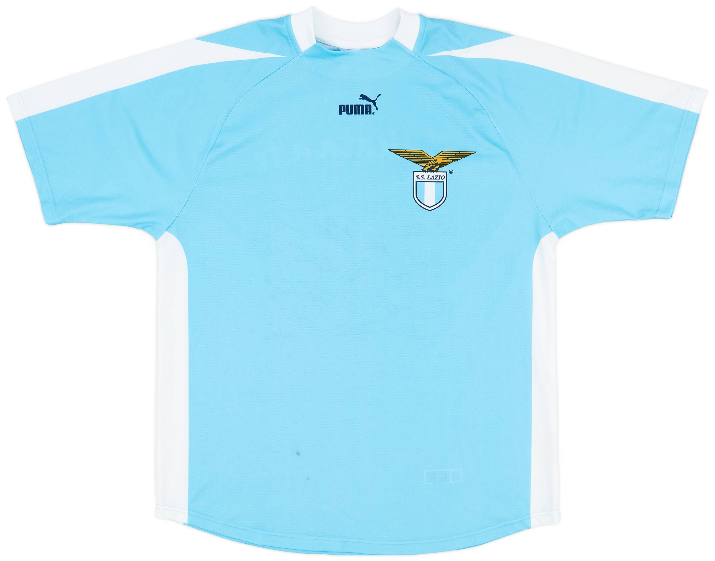 2003-04 Lazio 'Signed' Basic Home Shirt - 6/10 - (L)