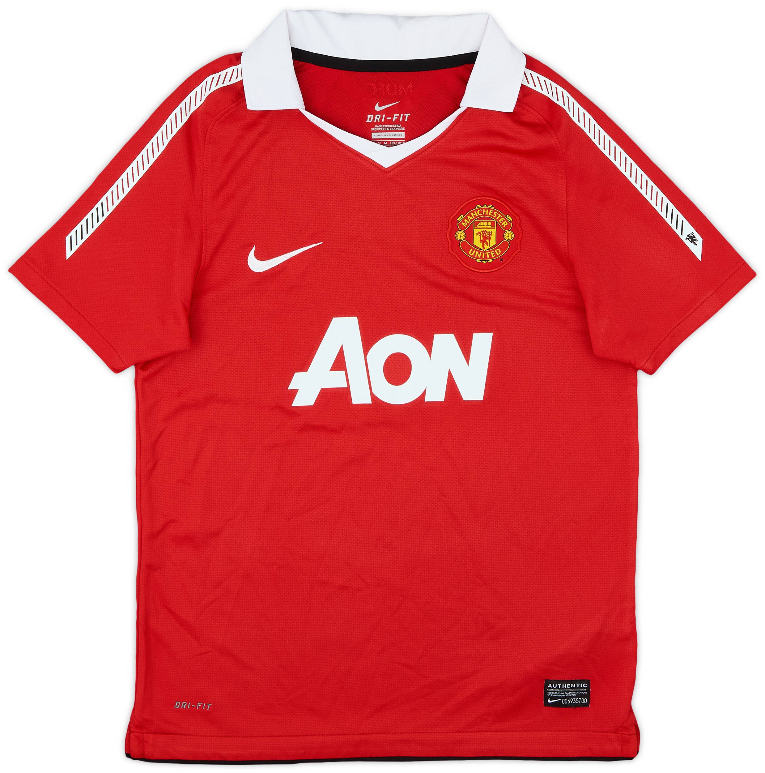 2010-11 Manchester United Home Shirt - 9/10 - (M.Boys)