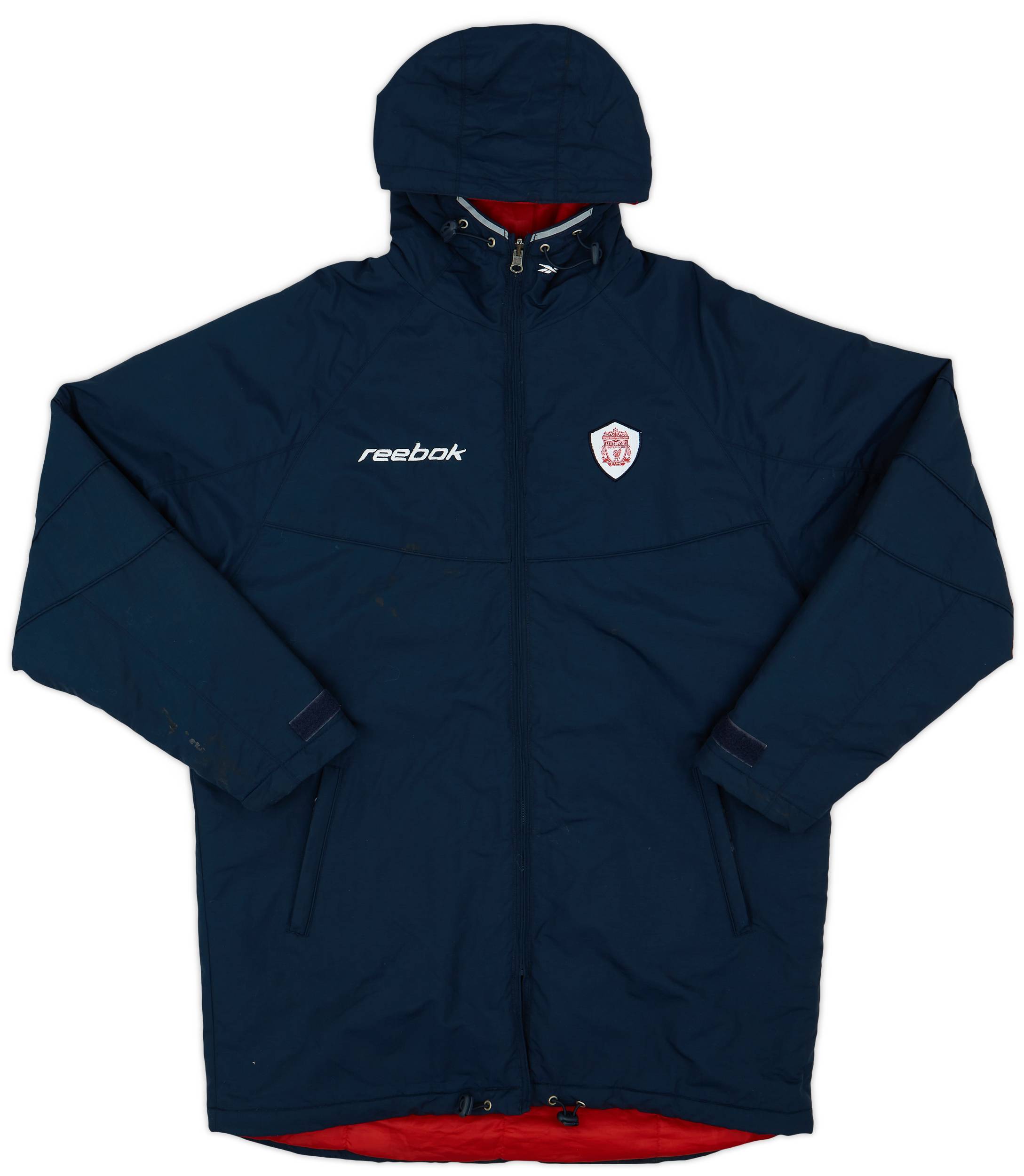 2001-02 Liverpool Reebok Padded Bench Coat - 9/10 - (M)