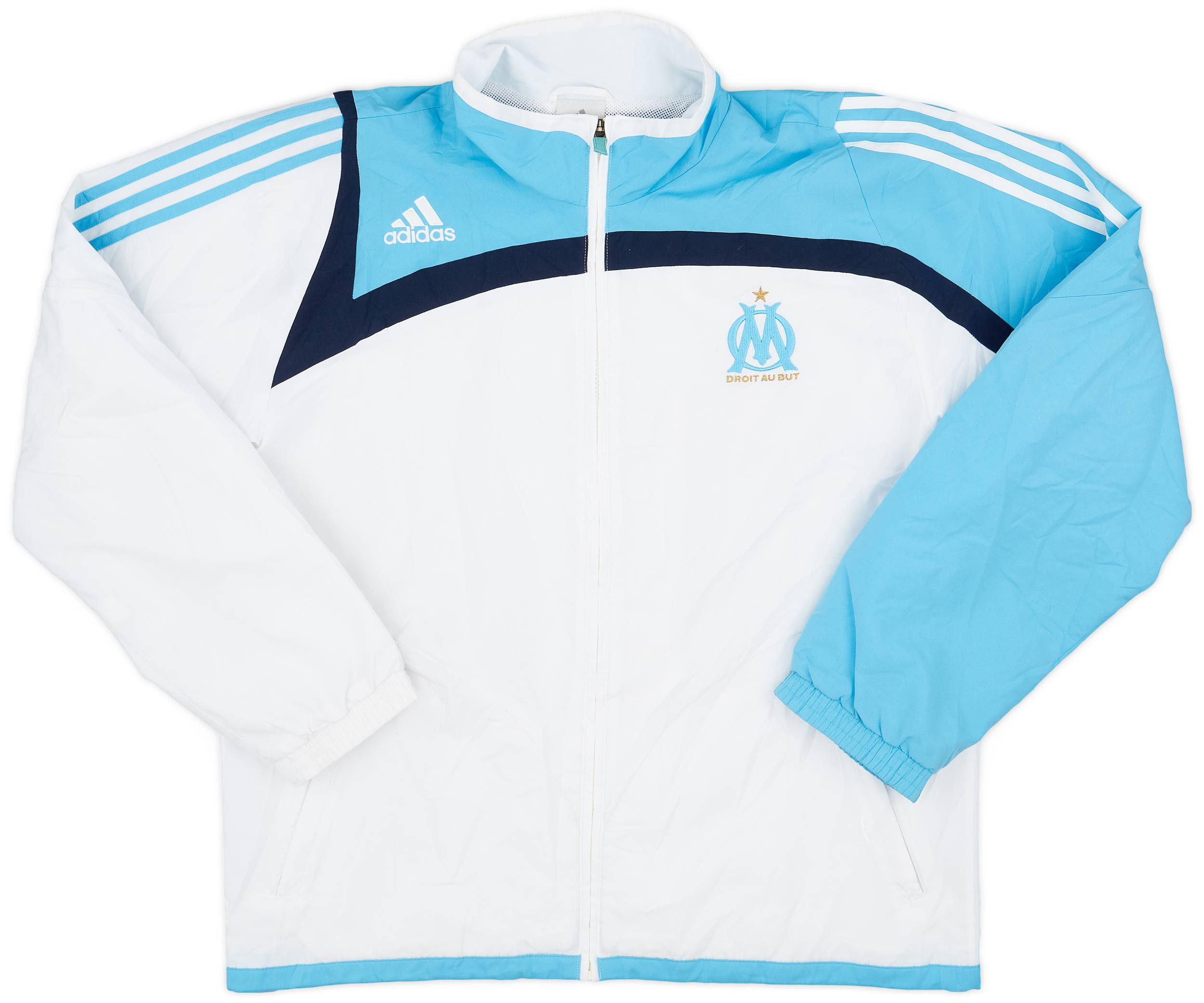 2007-08 Olympique Marseille adidas Track Jacket - 8/10 - (L/XL)