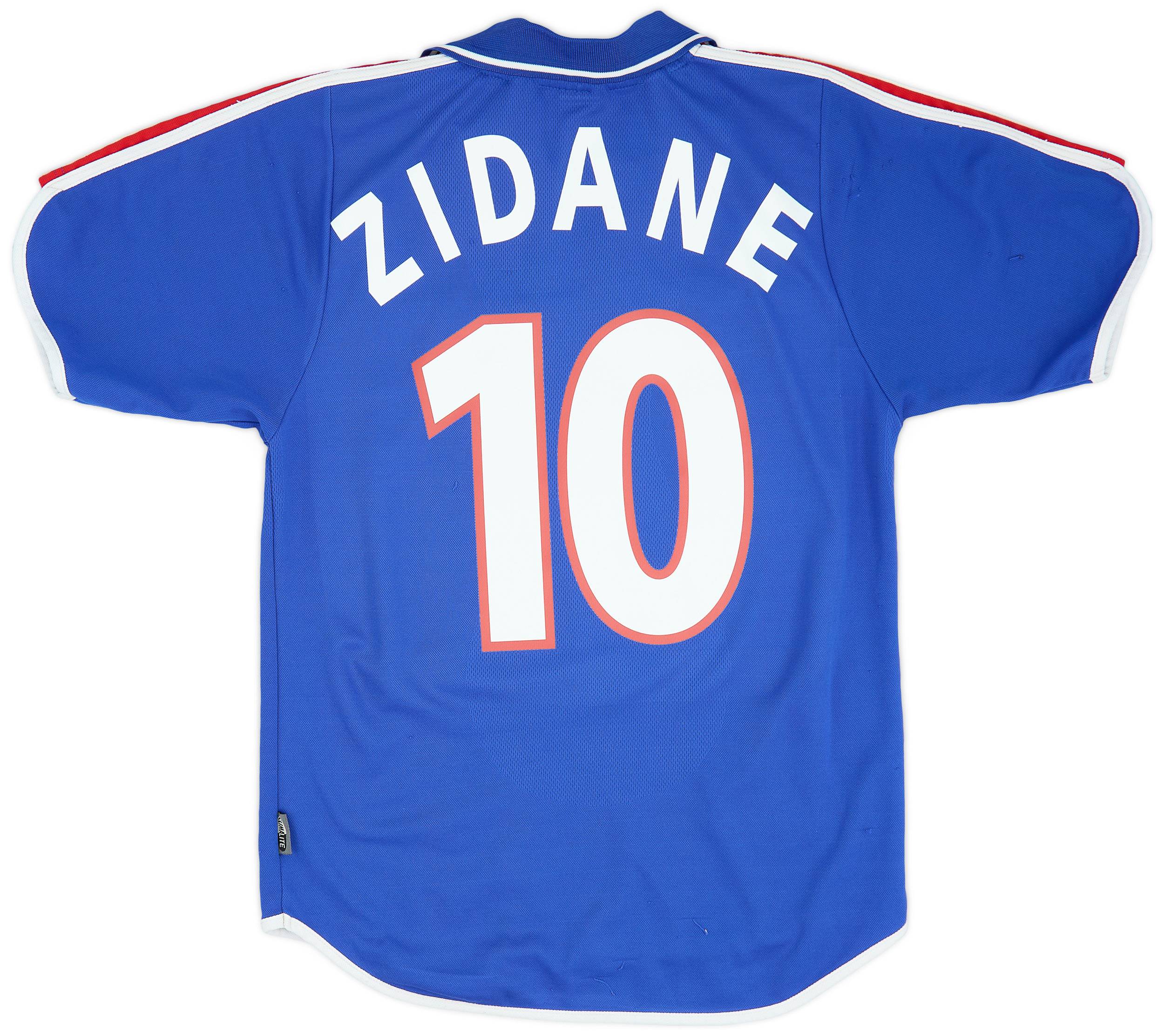 2000-02 France Home Shirt Zidane #10 - 8/10 - (S)