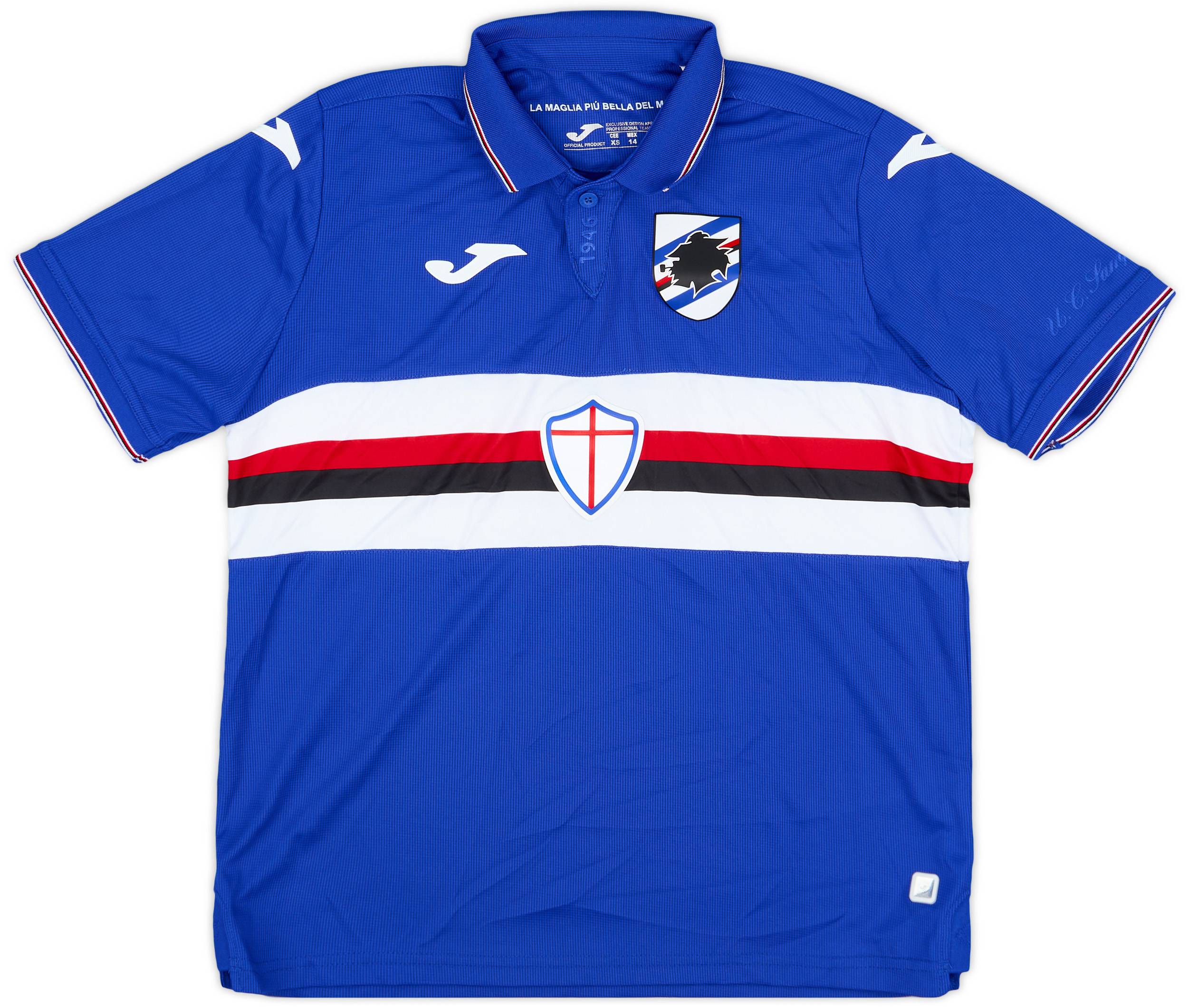 2019-20 Sampdoria Home Shirt #6 - 9/10 - (XS)