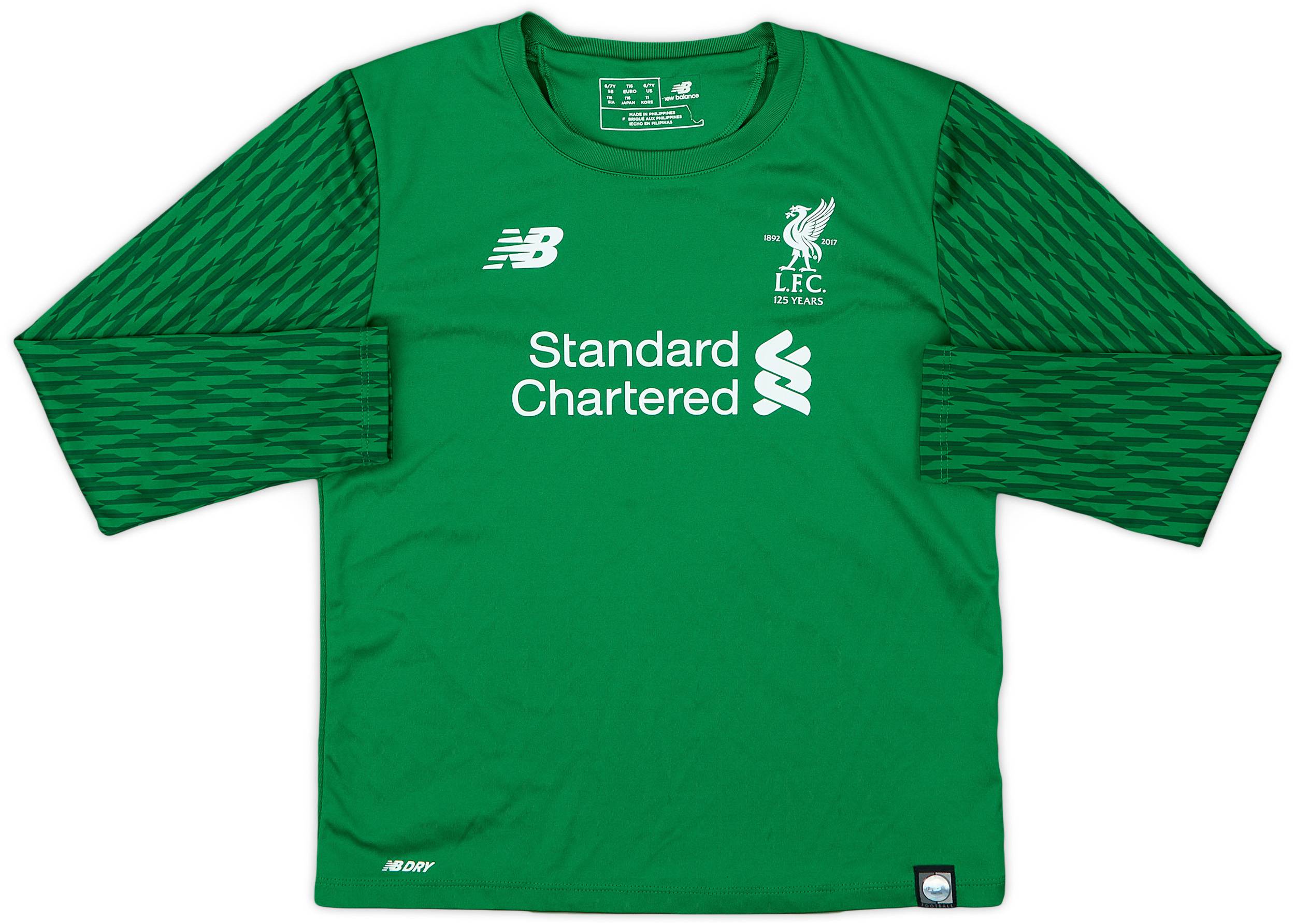 2017-18 Liverpool '125 Years' GK Shirt - 8/10 - (6-7 Years)