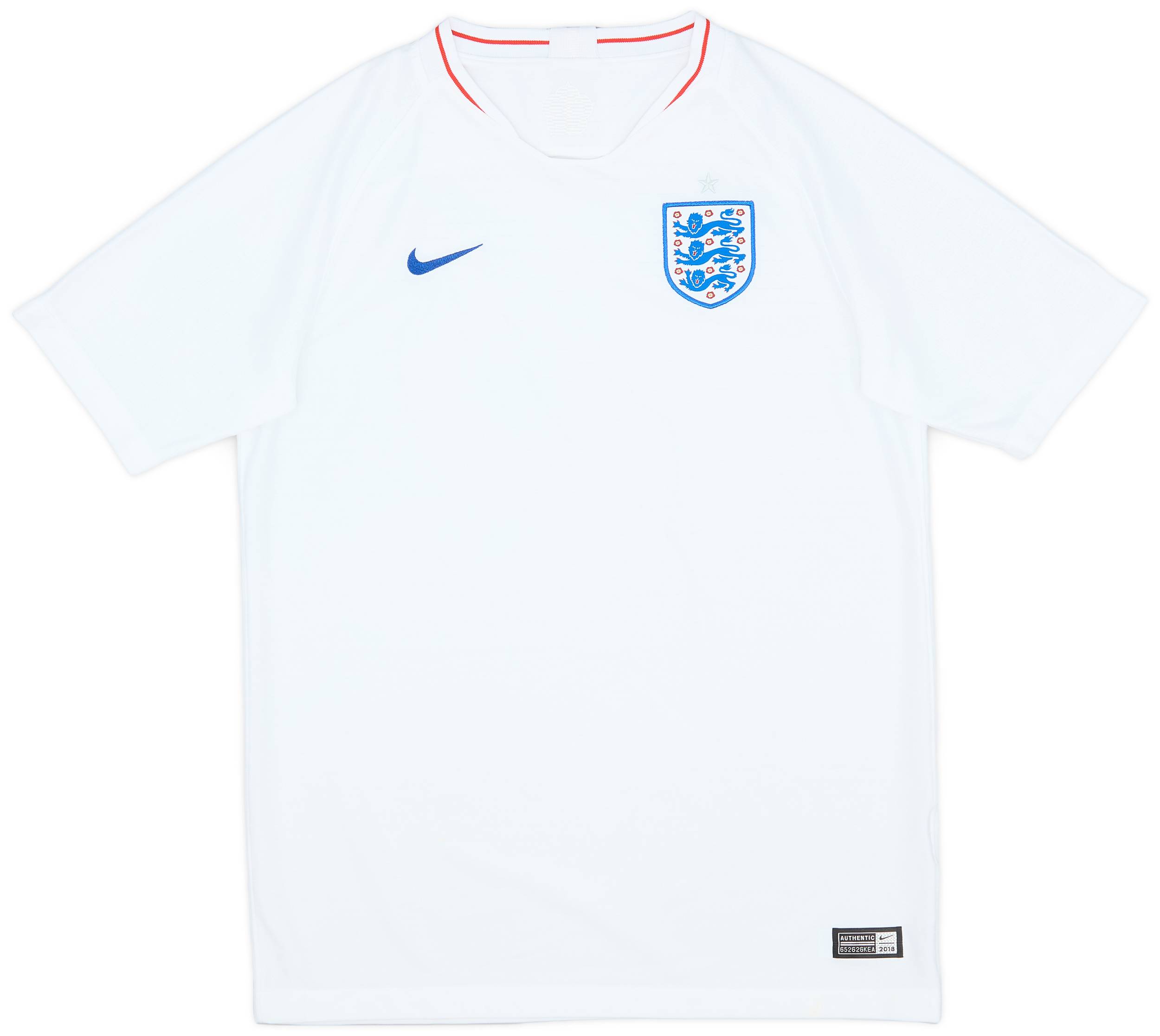 2018-19 England Home Shirt - 7/10 - (XL.Boys)
